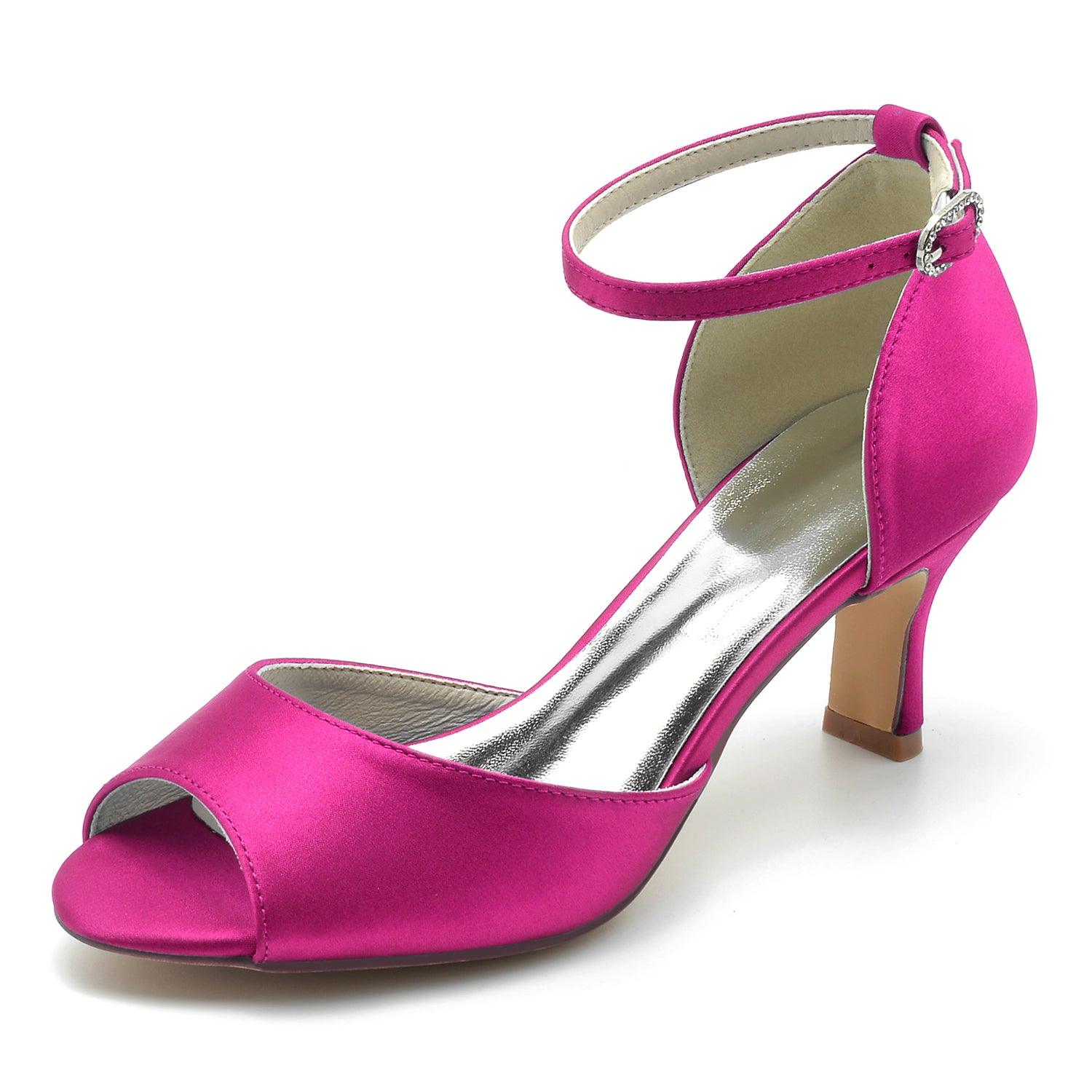 Blue Satin Heels CK0305 - COCOMELODY