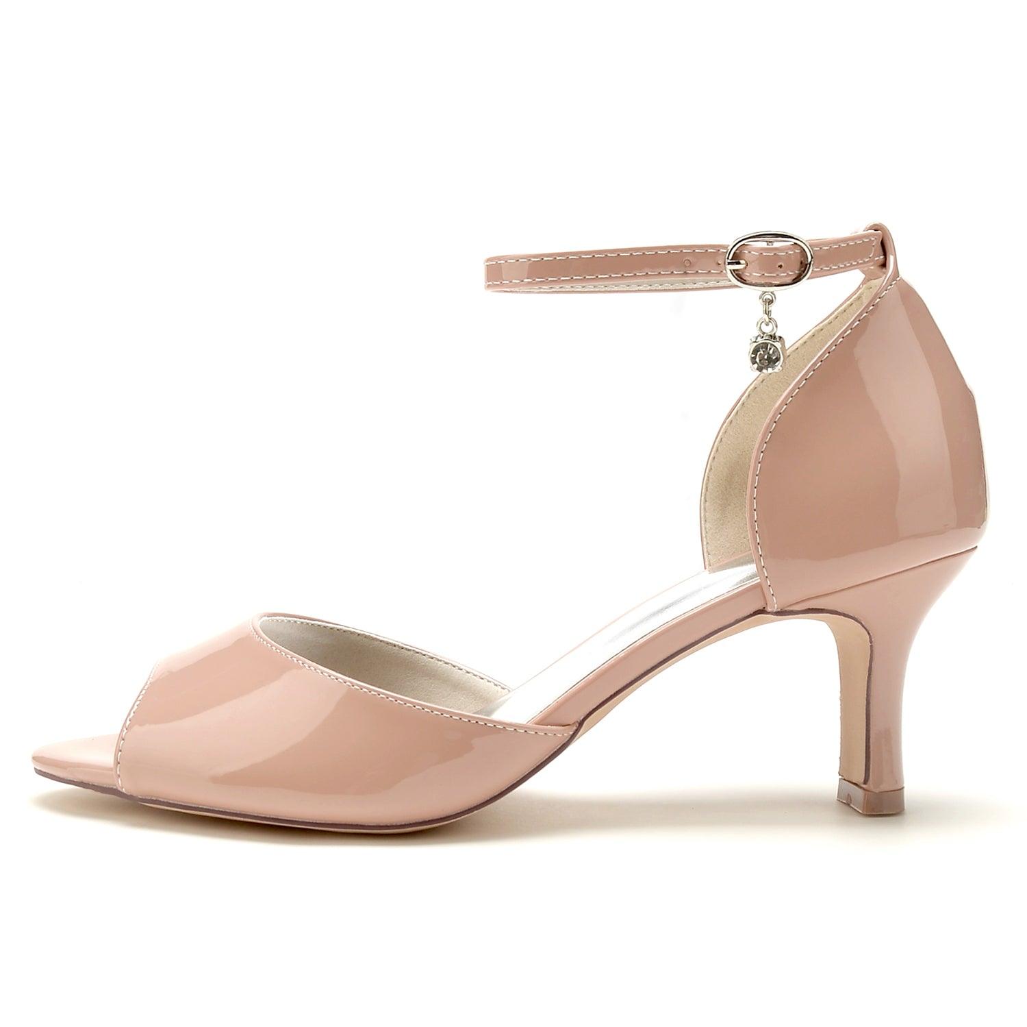 Chunky Heel 6.5cm Patent Leather Shoes CK0308 - COCOMELODY
