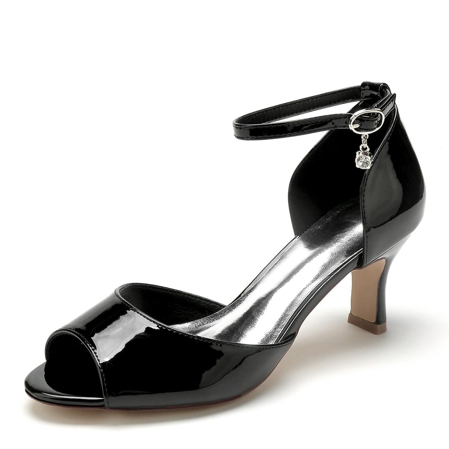 Chunky Heel 6.5cm Patent Leather Shoes CK0308 - COCOMELODY