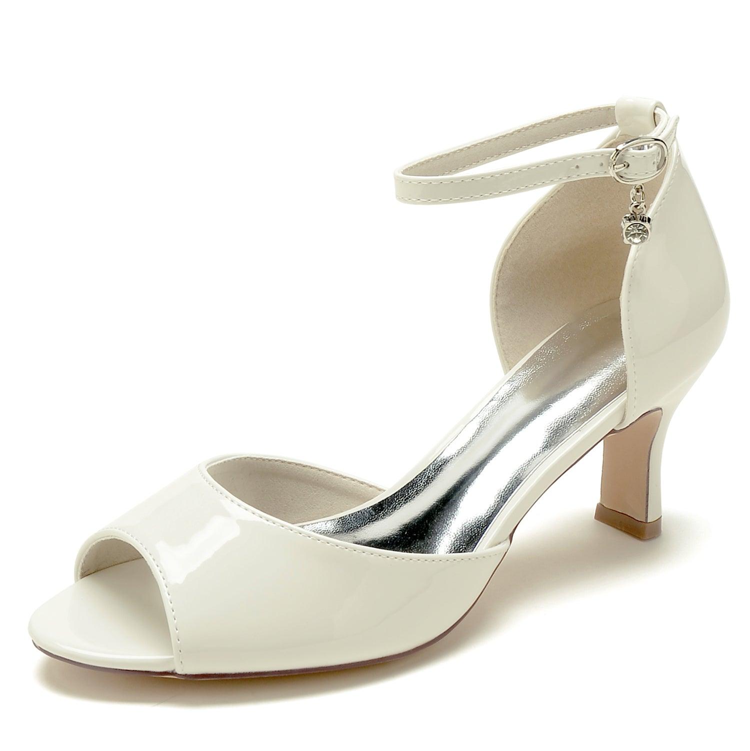 Chunky Heel 6.5cm Patent Leather Shoes CK0308 - COCOMELODY