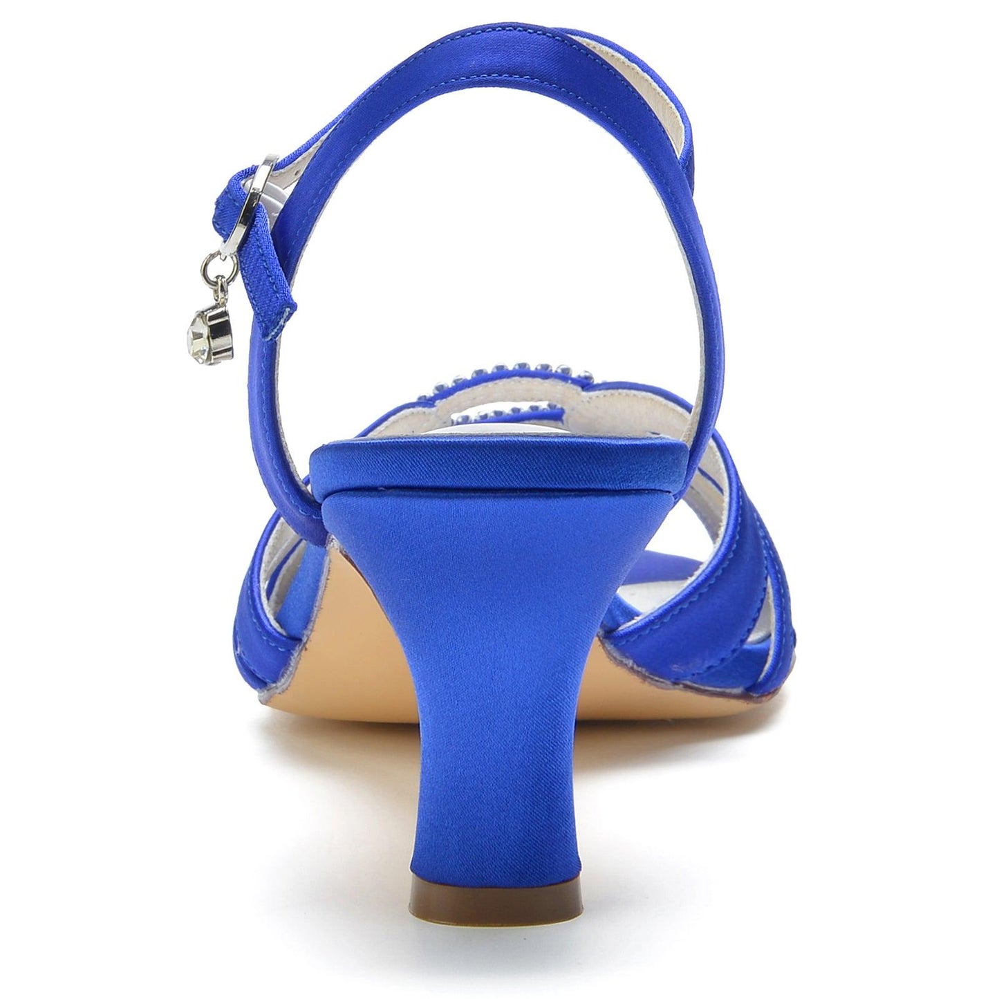 Chunky Heel 6.5cm Silk-Like Shoes CK0309 - COCOMELODY