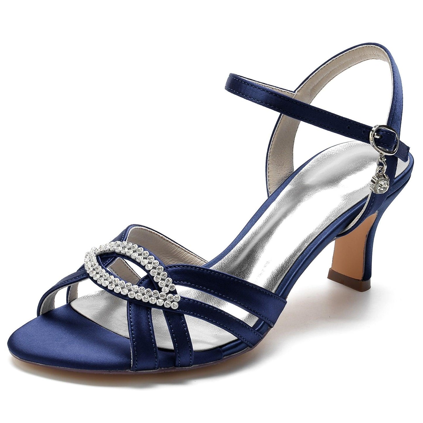 Chunky Heel 6.5cm Silk-Like Shoes CK0309 - COCOMELODY