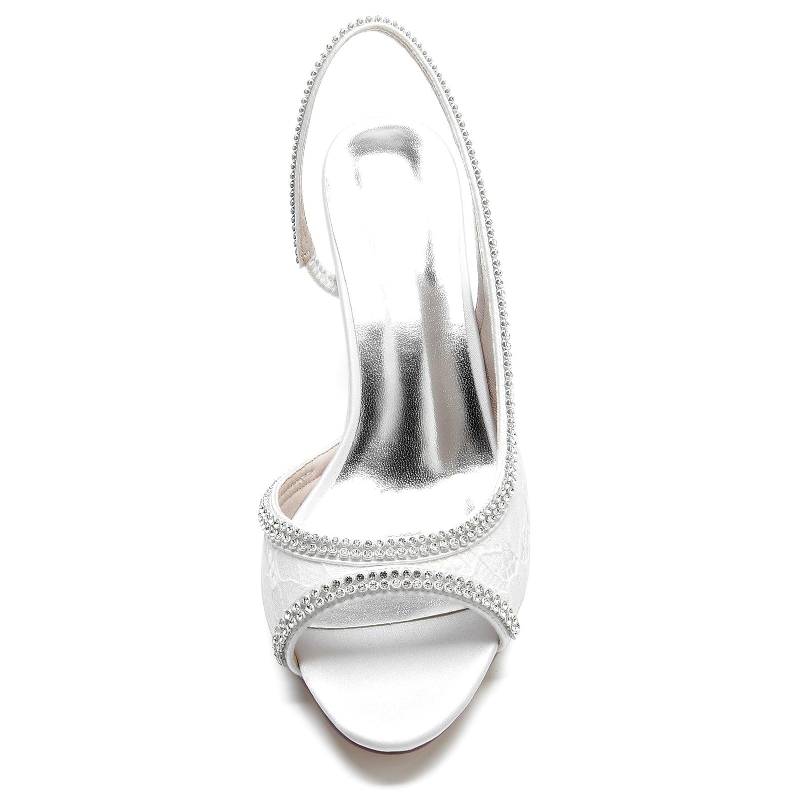 Chunky Heel 6.5cm Silk-Like Shoes CK0316 - COCOMELODY