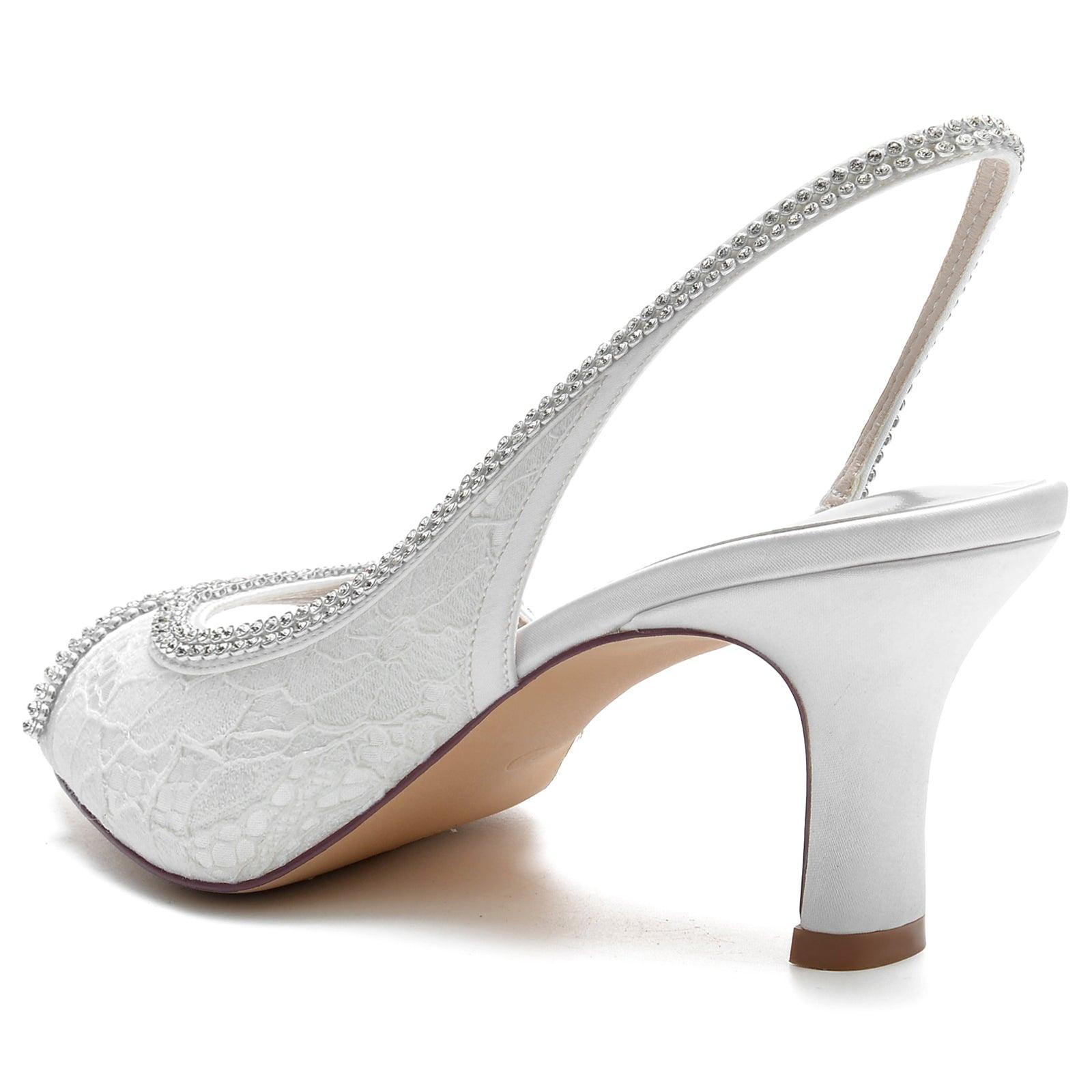 Chunky Heel 6.5cm Silk-Like Shoes CK0316 - COCOMELODY