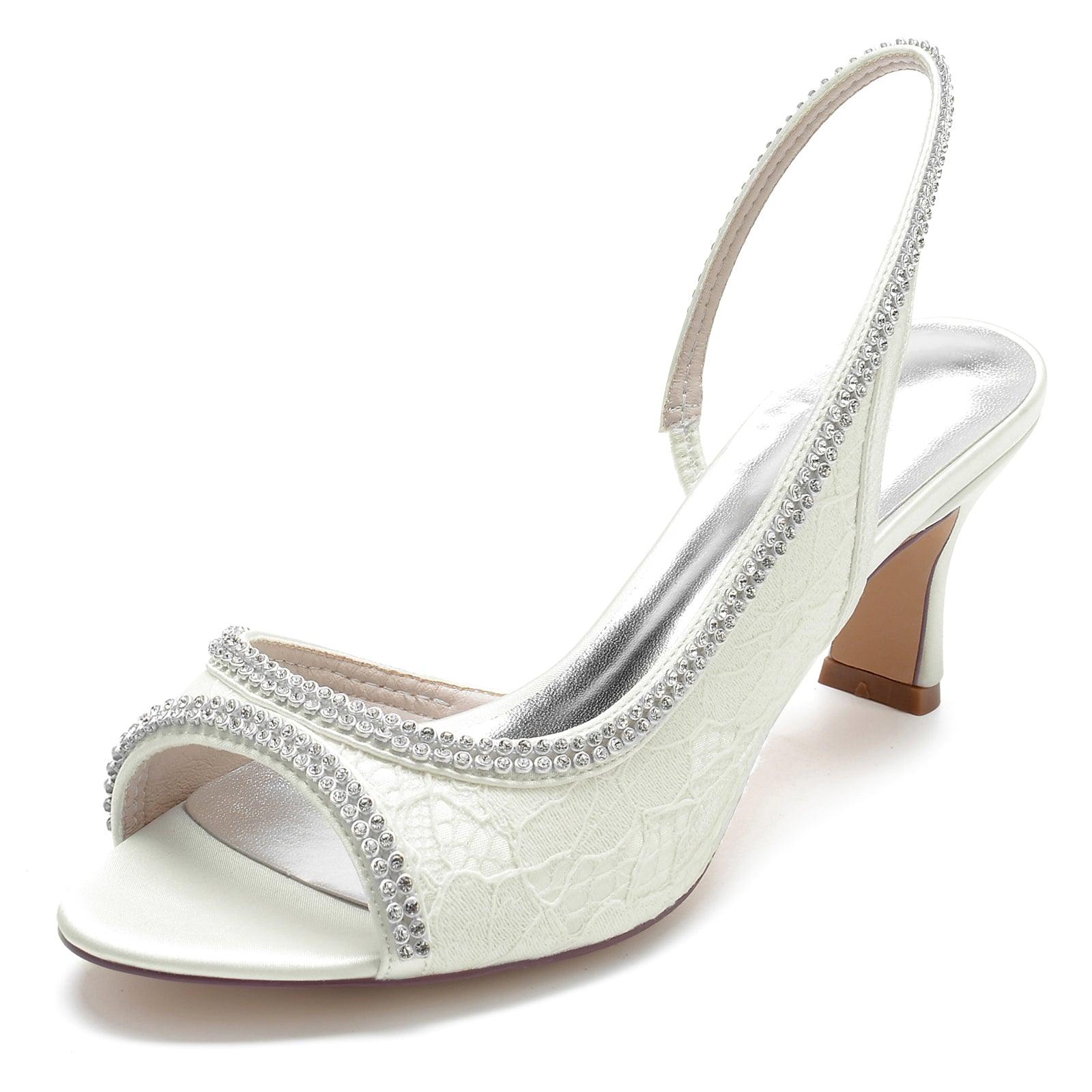 Chunky Heel 6.5cm Silk-Like Shoes CK0316 - COCOMELODY