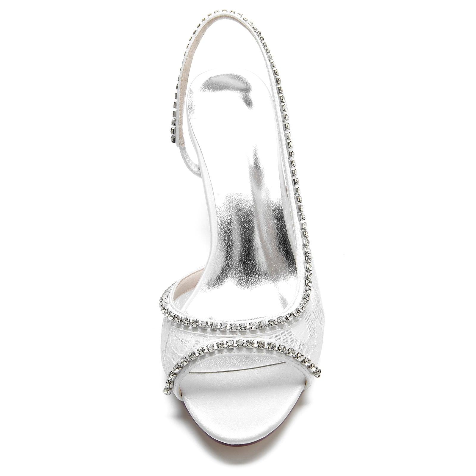 Chunky Heel 6.5cm Silk-Like Shoes CK0317 - COCOMELODY