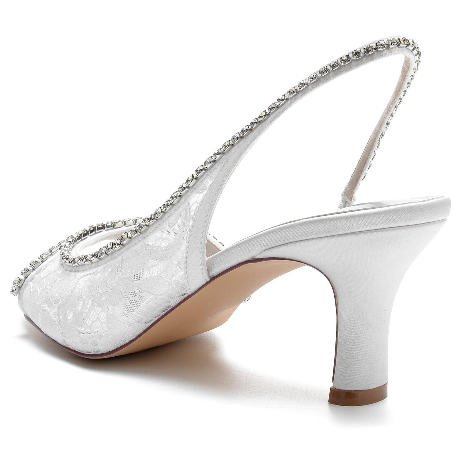 Chunky Heel 6.5cm Silk-Like Shoes CK0317 - COCOMELODY