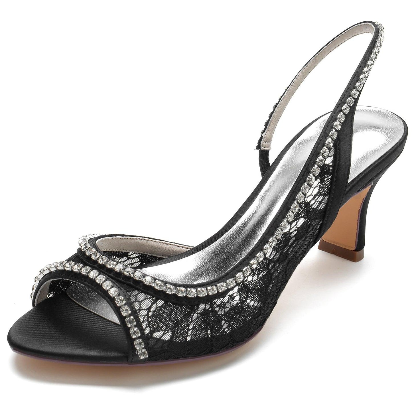 Chunky Heel 6.5cm Silk-Like Shoes CK0317 - COCOMELODY