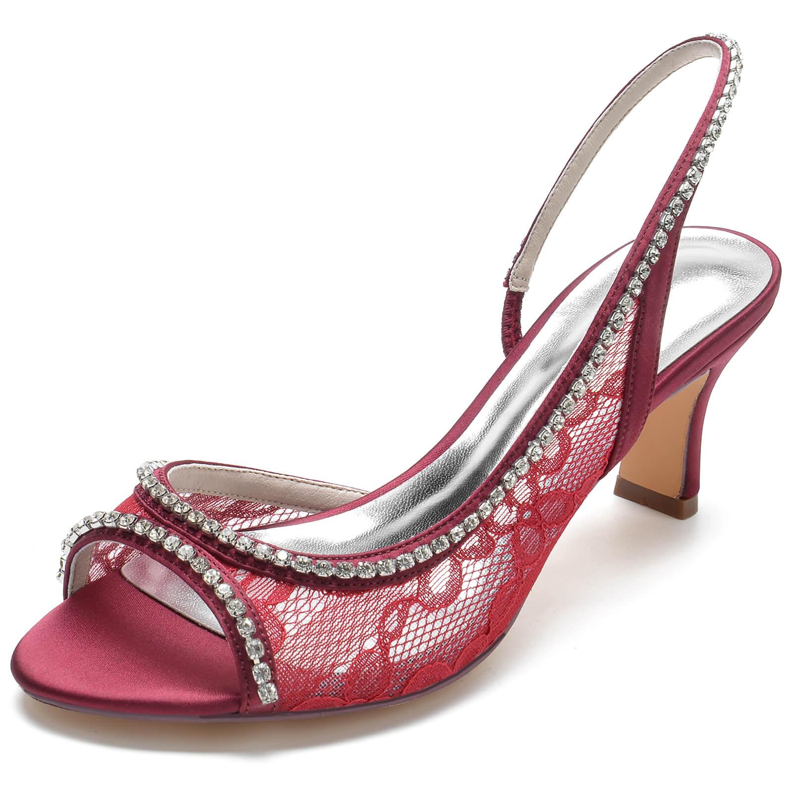 Chunky Heel 6.5cm Silk-Like Shoes CK0317 - COCOMELODY