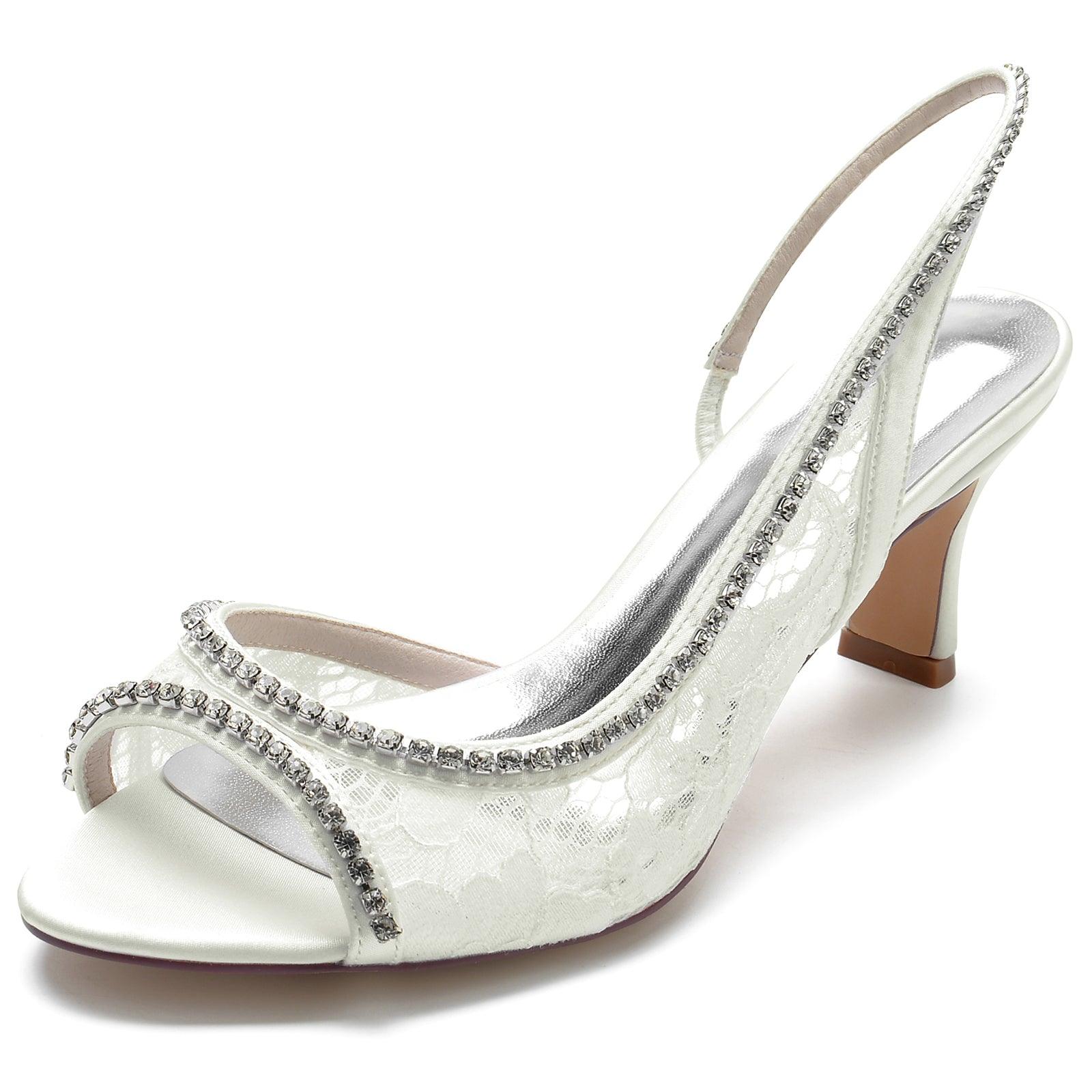 Chunky Heel 6.5cm Silk-Like Shoes CK0317 - COCOMELODY