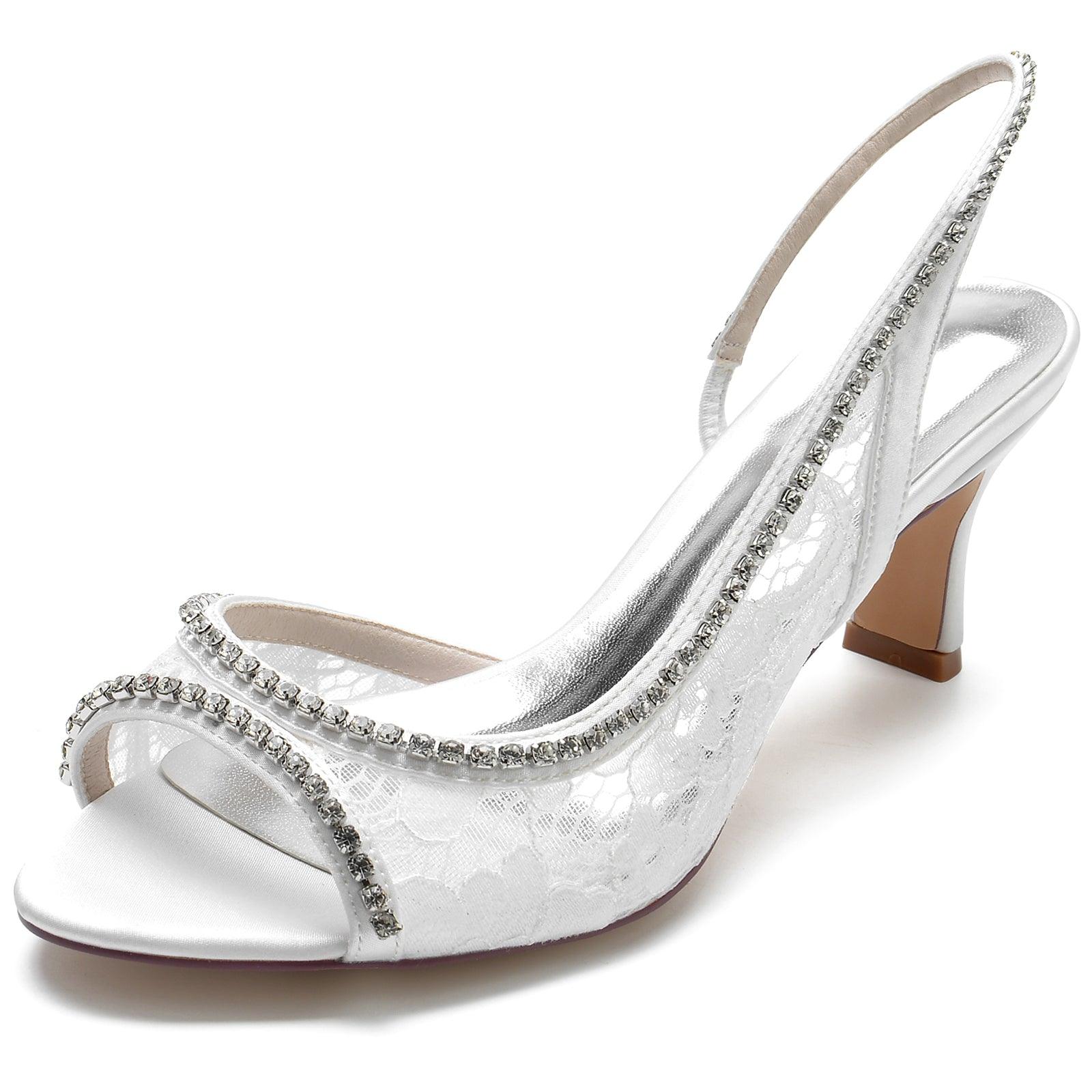 Chunky Heel 6.5cm Silk-Like Shoes CK0317 - COCOMELODY