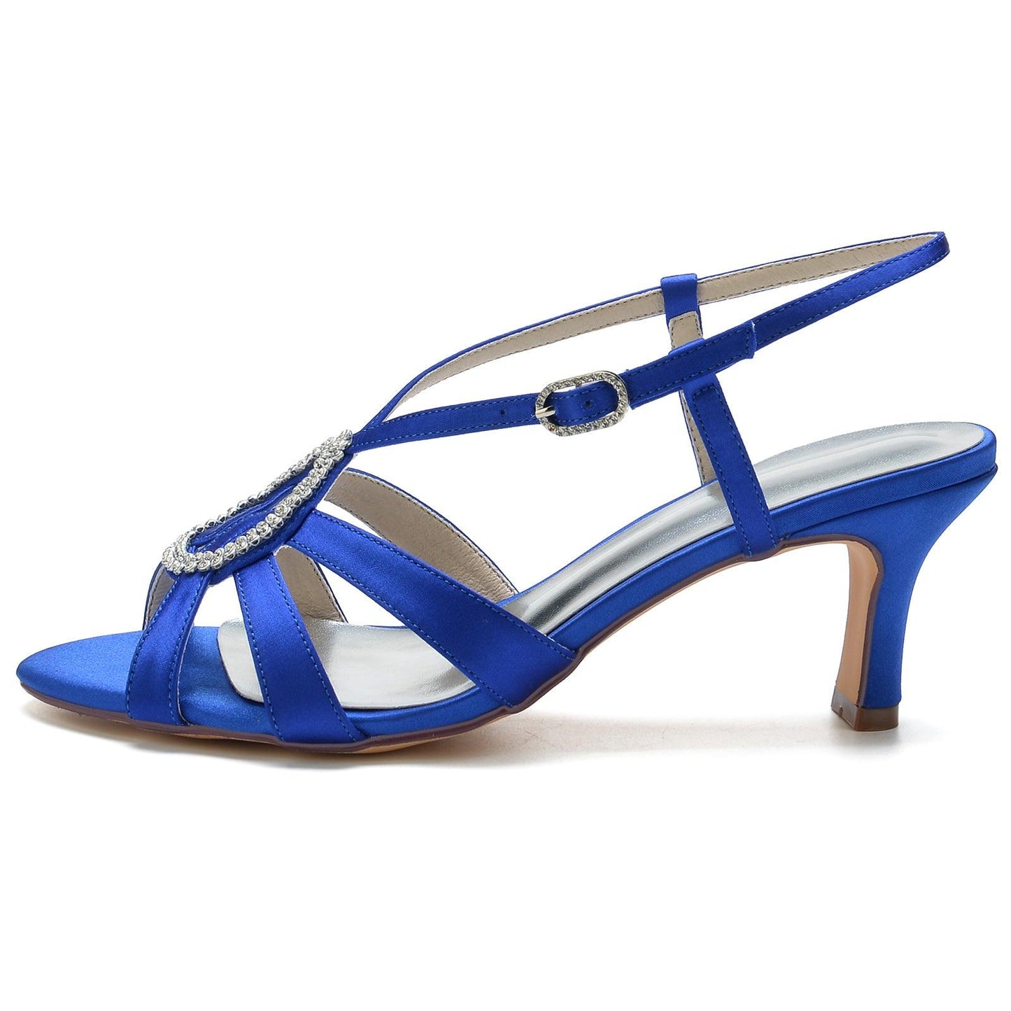 Chunky Heel 6.5cm Silk-Like Shoes CK0327 - COCOMELODY