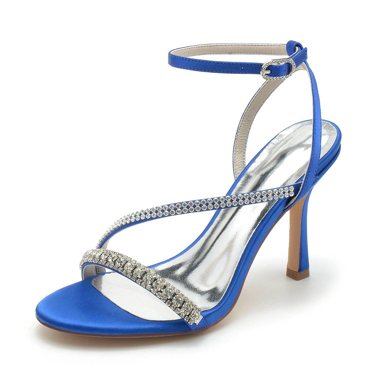 Stiletto Heel 9.5cm Silk-Like Shoes CK0328 - COCOMELODY