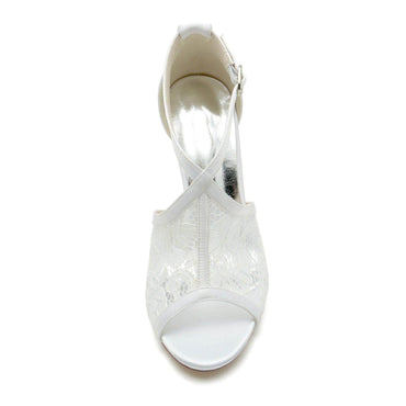 Stiletto Heel 9.5cm Lace Shoes CK0330 - COCOMELODY