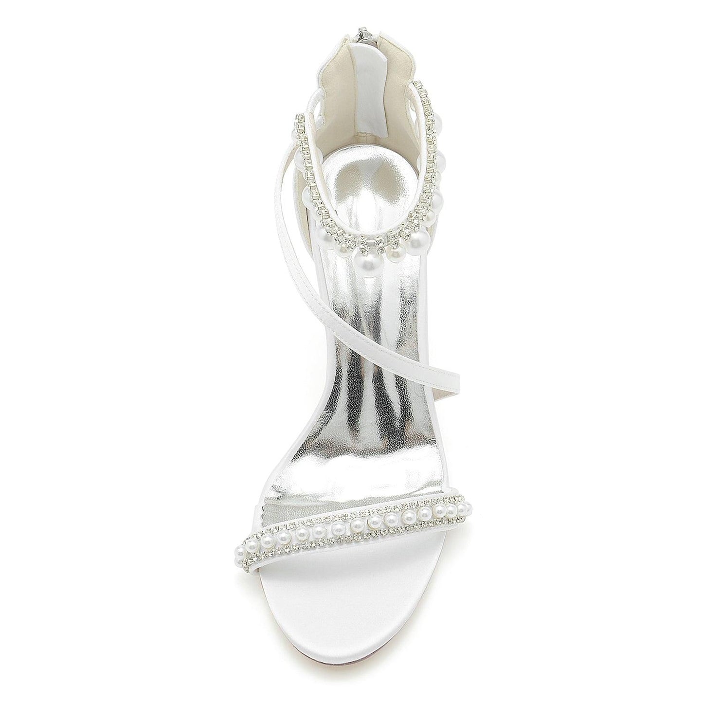 Stiletto Heel 9.5cm Silk-Like Shoes CK0333 - COCOMELODY