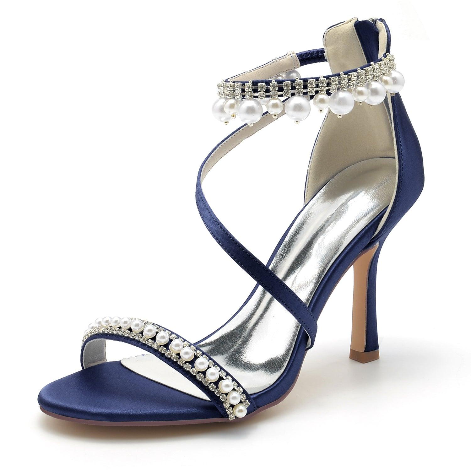Stiletto Heel 9.5cm Silk-Like Shoes CK0333 - COCOMELODY