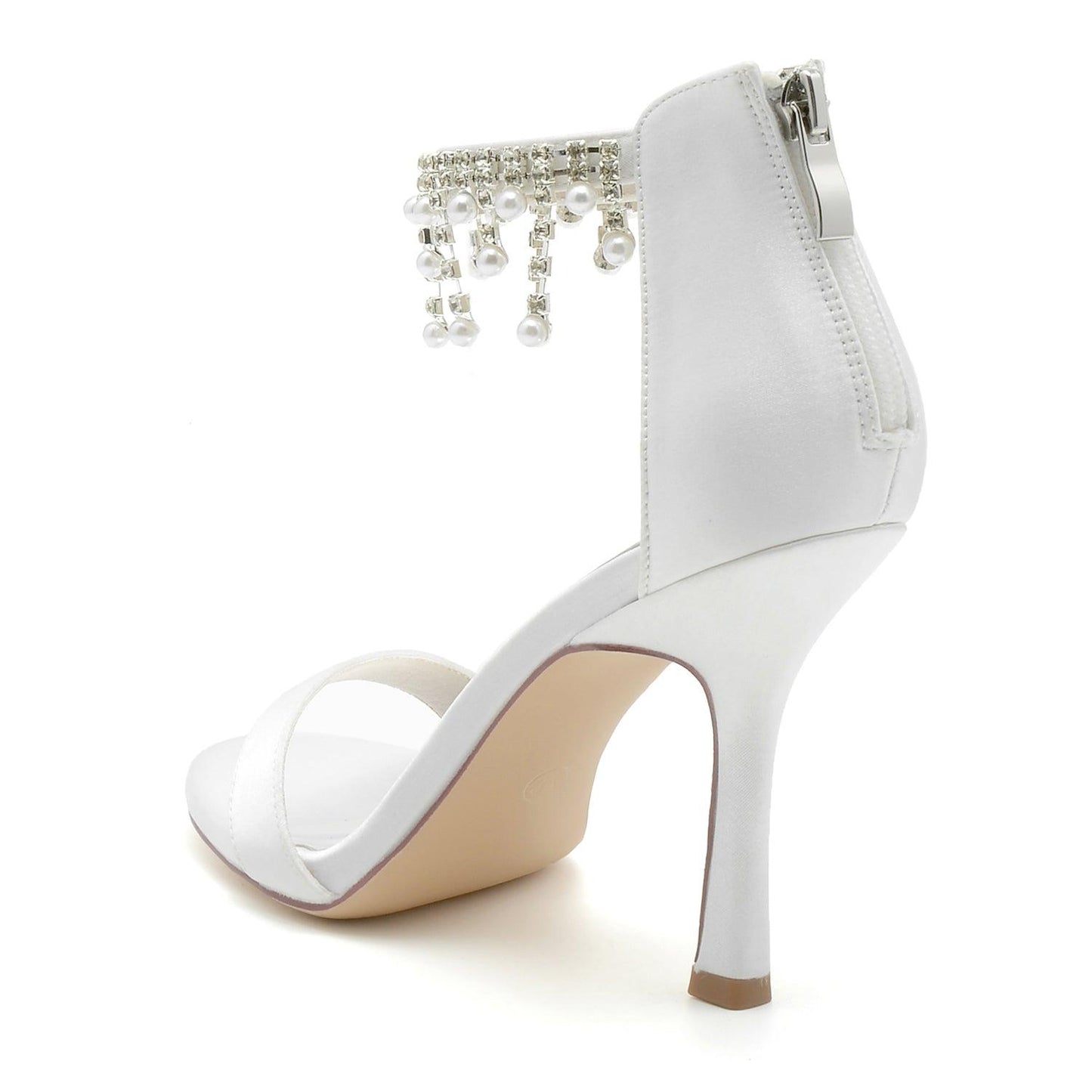 Stiletto Heel 9.5cm Silk-Like Shoes CK0334 - COCOMELODY