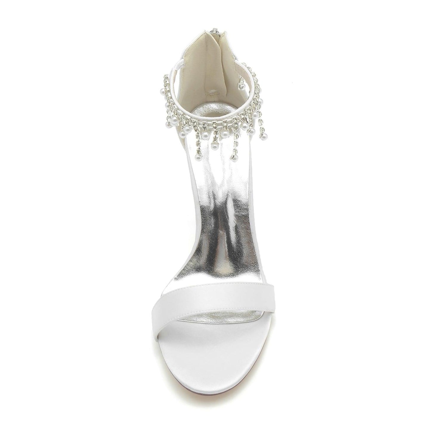 Stiletto Heel 9.5cm Silk-Like Shoes CK0334 - COCOMELODY
