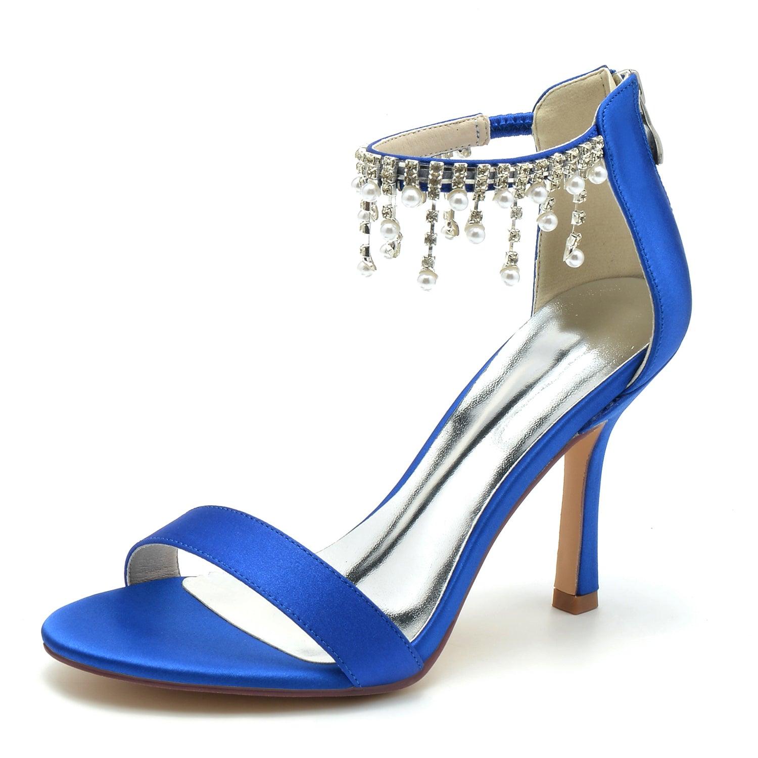 Stiletto Heel 9.5cm Silk-Like Shoes CK0334 - COCOMELODY