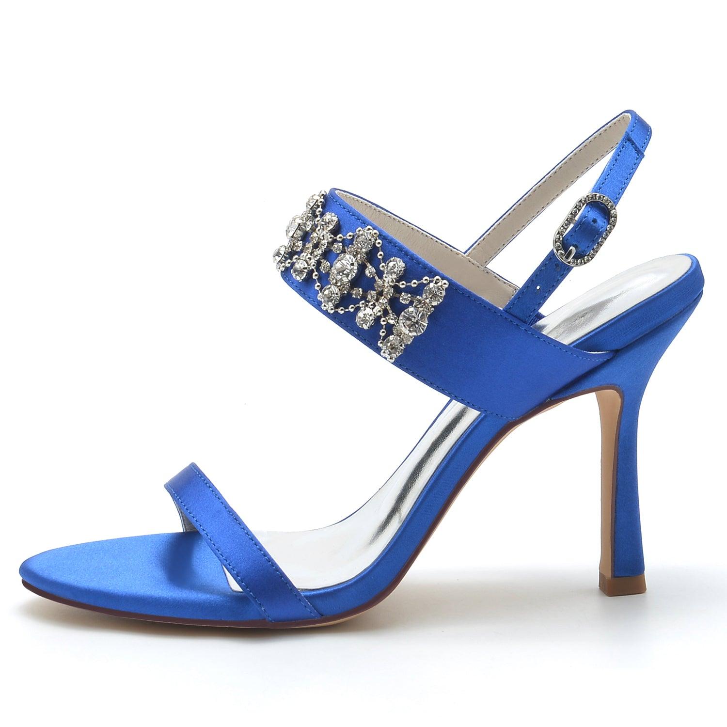 Stiletto Heel 9.5cm Silk-Like Shoes CK0335 - COCOMELODY