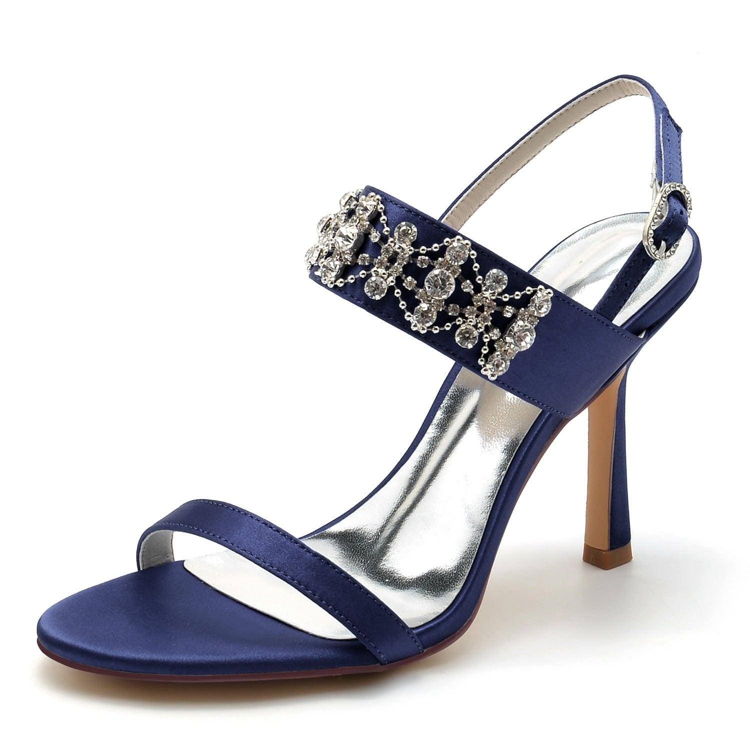 Stiletto Heel 9.5cm Silk-Like Shoes CK0335 - COCOMELODY