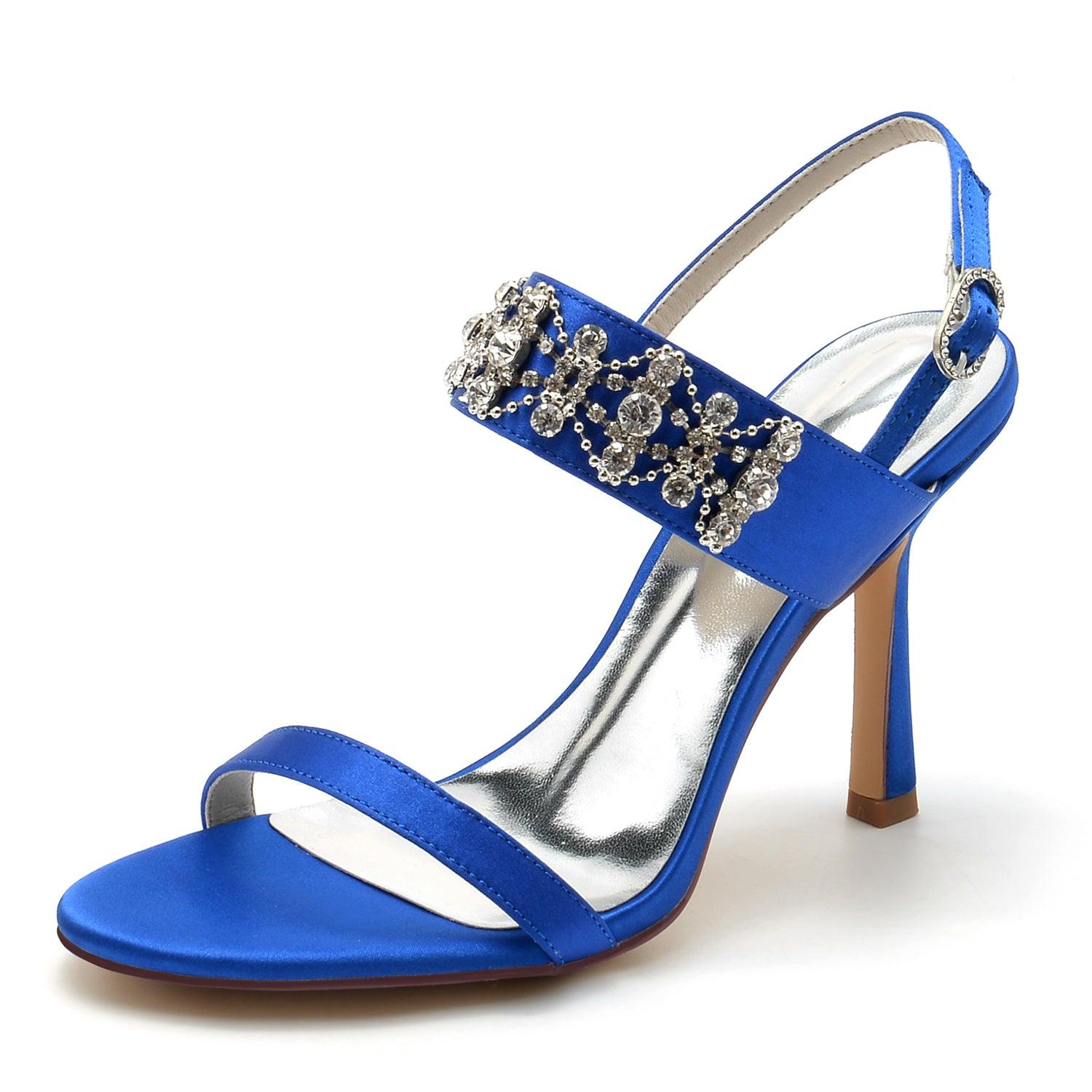 Stiletto Heel 9.5cm Silk-Like Shoes CK0335 - COCOMELODY