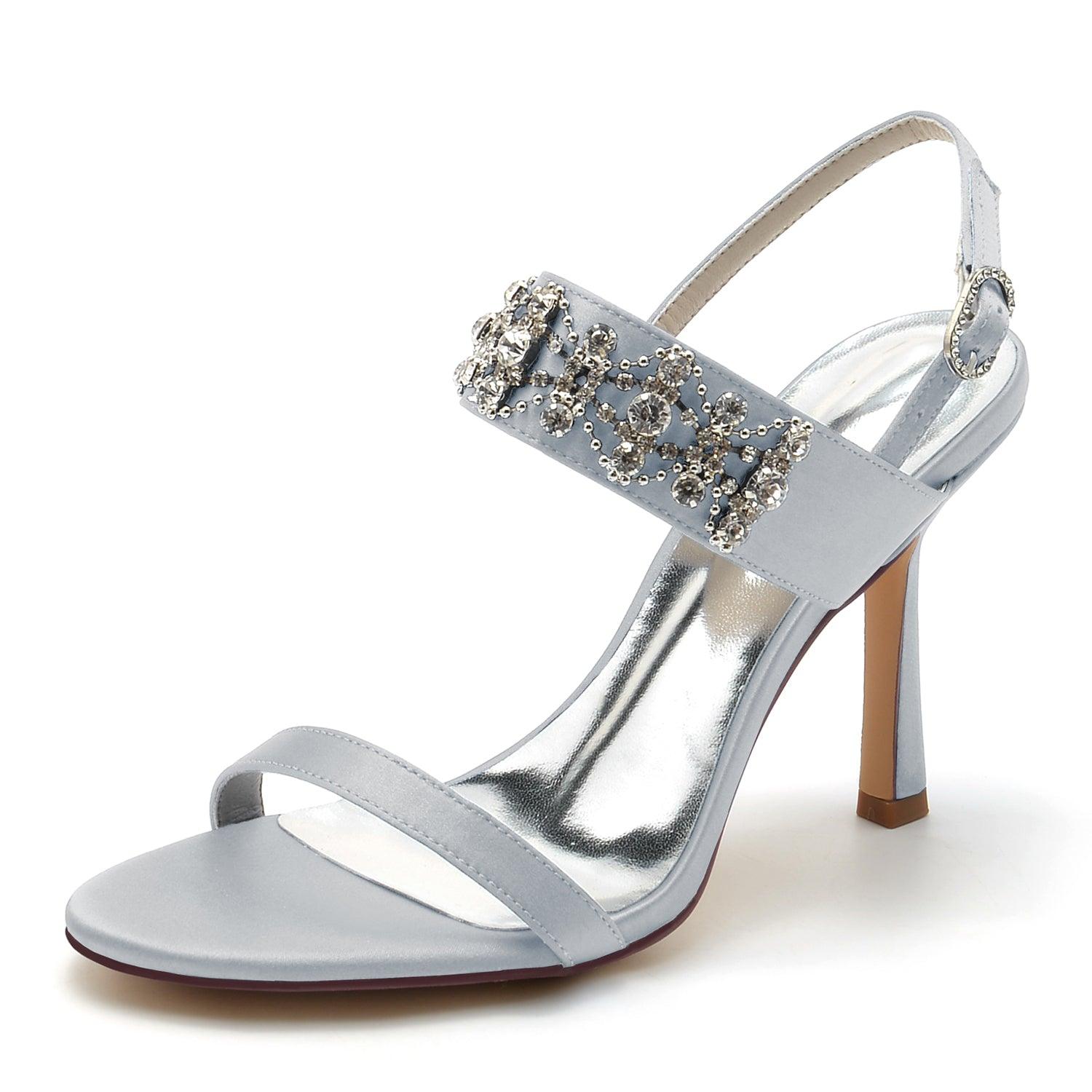 Stiletto Heel 9.5cm Silk-Like Shoes CK0335 - COCOMELODY