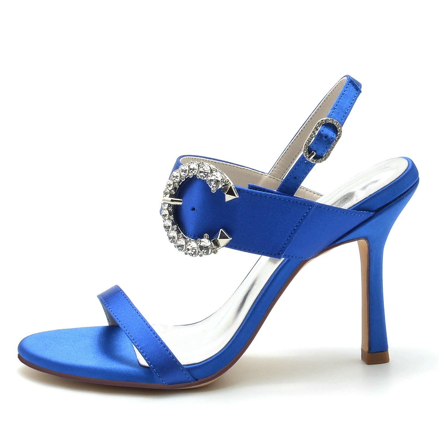 Stiletto Heel 9.5cm Silk-Like Shoes CK0336 - COCOMELODY
