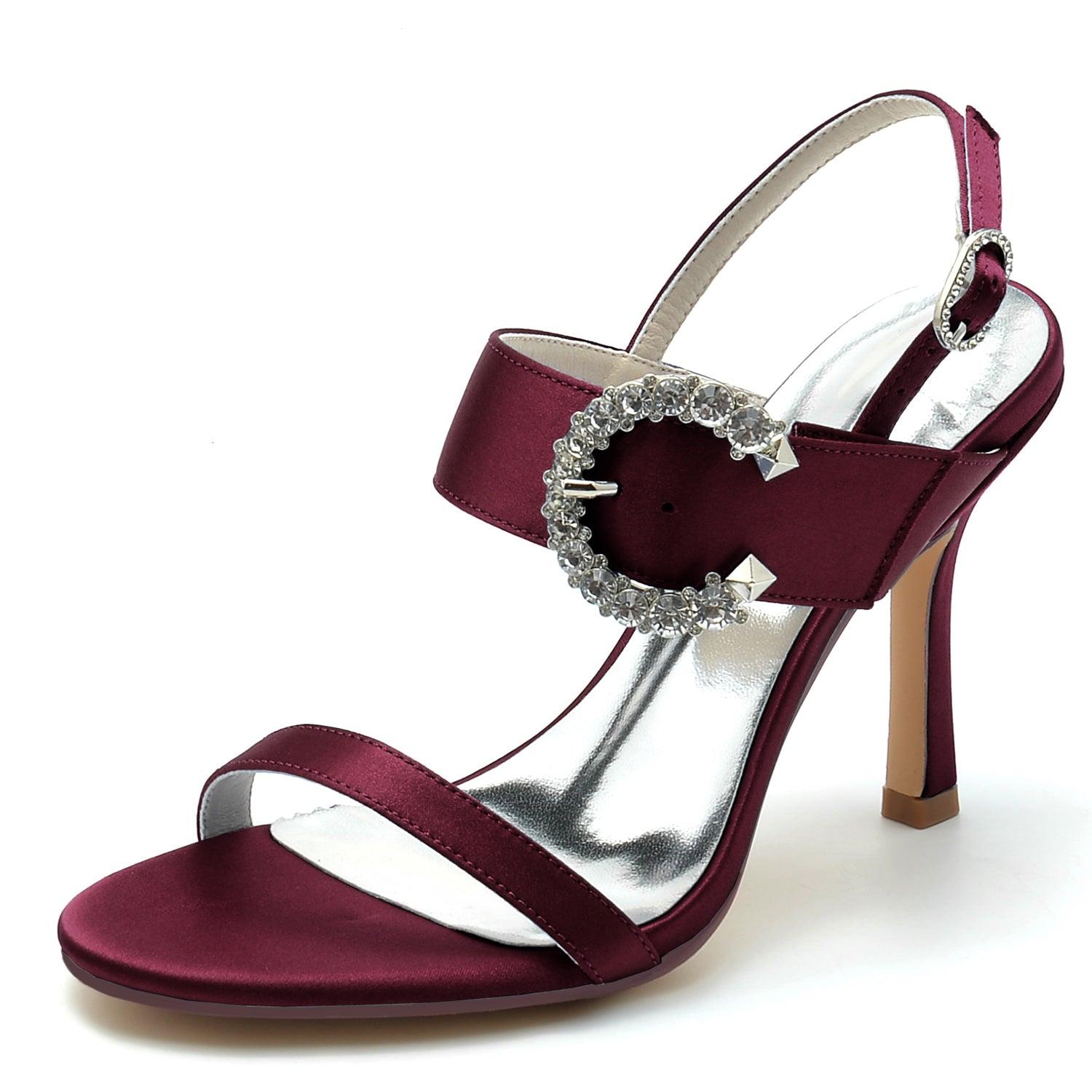 Stiletto Heel 9.5cm Silk-Like Shoes CK0336 - COCOMELODY