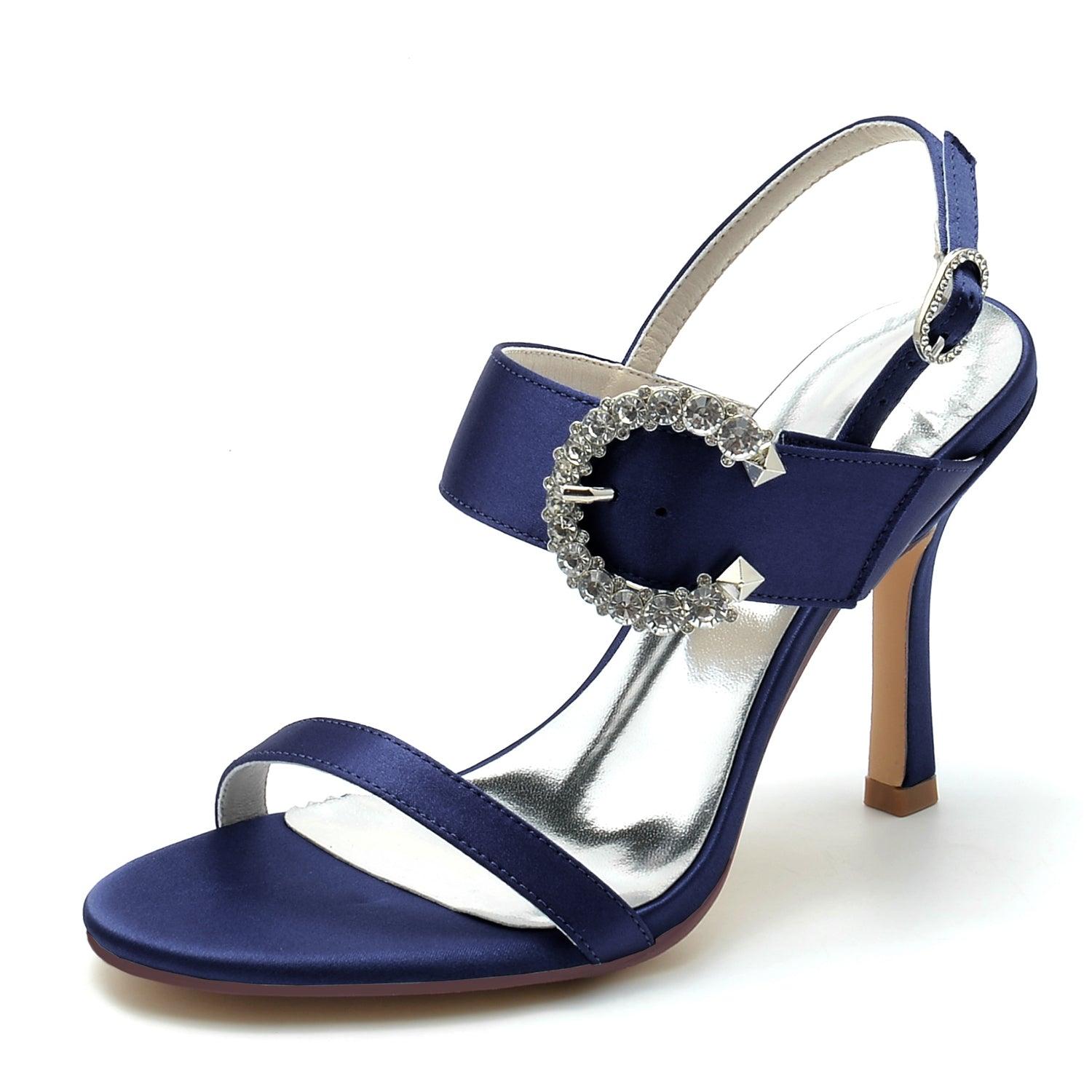 Stiletto Heel 9.5cm Silk-Like Shoes CK0336 - COCOMELODY