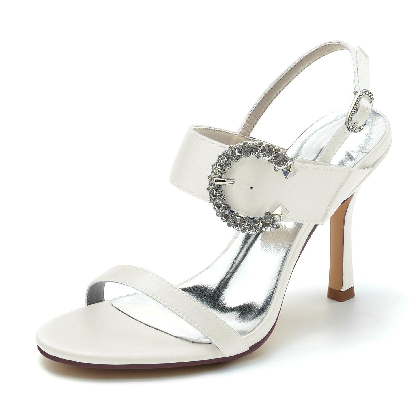 Stiletto Heel 9.5cm Silk-Like Shoes CK0336 - COCOMELODY