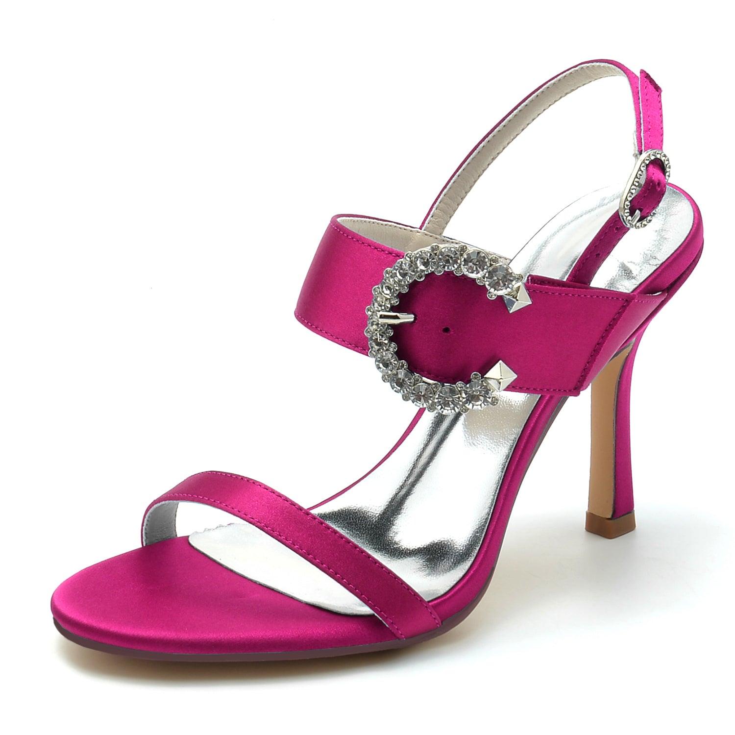 Stiletto Heel 9.5cm Silk-Like Shoes CK0336 - COCOMELODY