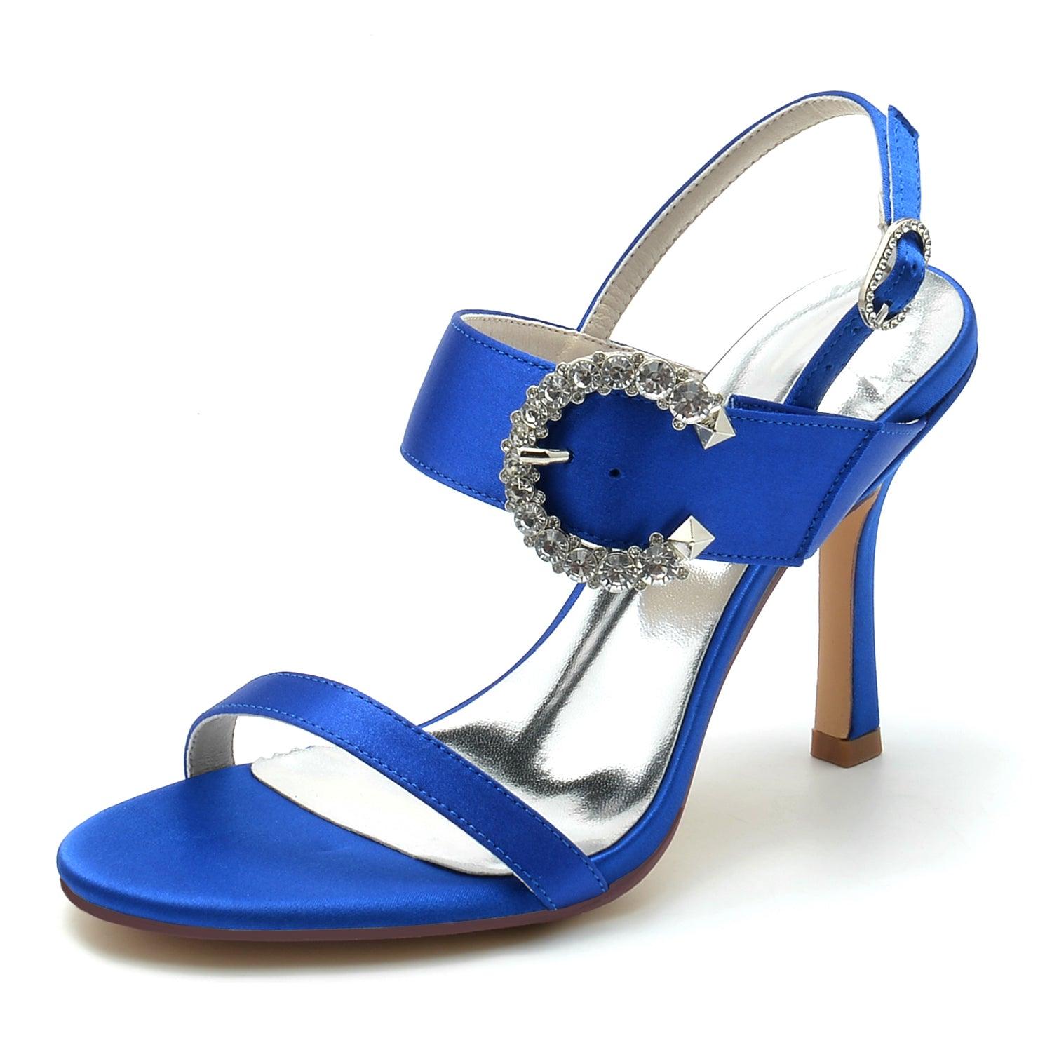 Stiletto Heel 9.5cm Silk-Like Shoes CK0336 - COCOMELODY