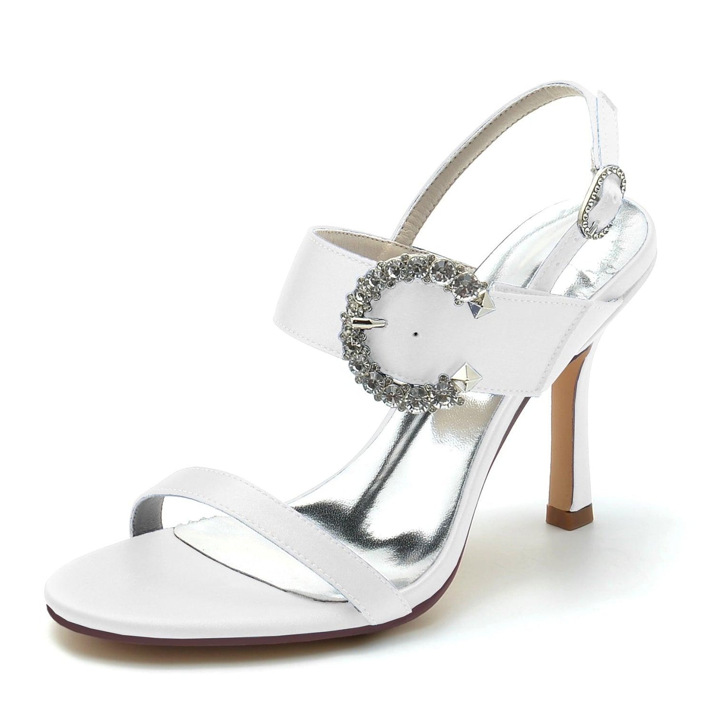 Stiletto Heel 9.5cm Silk-Like Shoes CK0336 - COCOMELODY