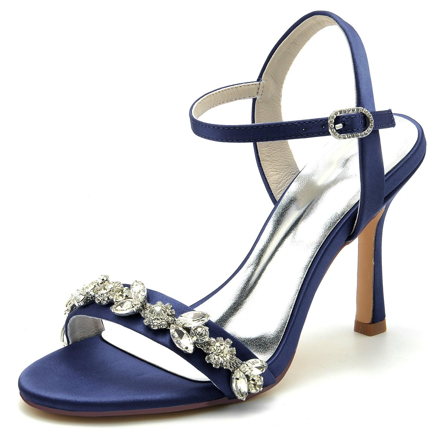 Stiletto Heel 9.5cm Silk-Like Shoes CK0339 - COCOMELODY