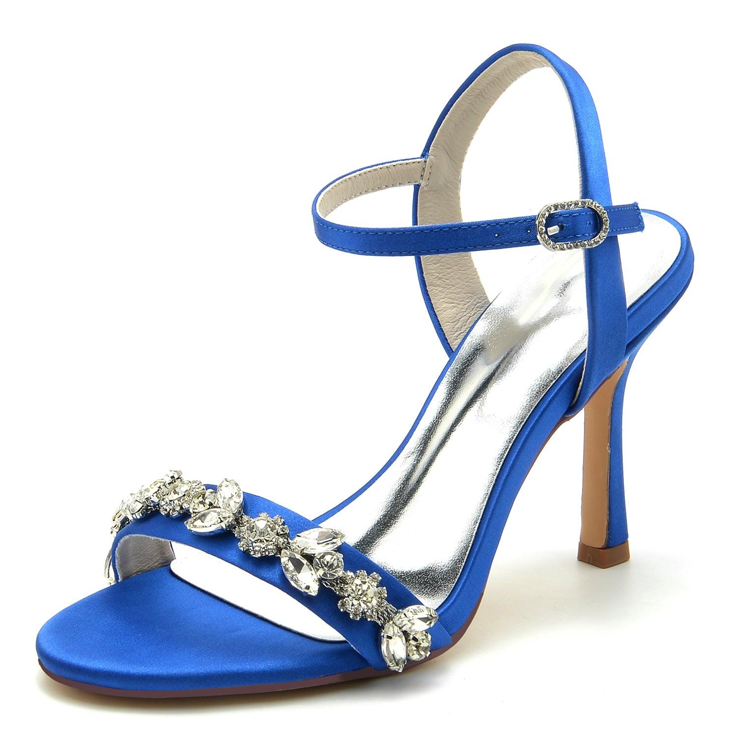 Stiletto Heel 9.5cm Silk-Like Shoes CK0339 - COCOMELODY