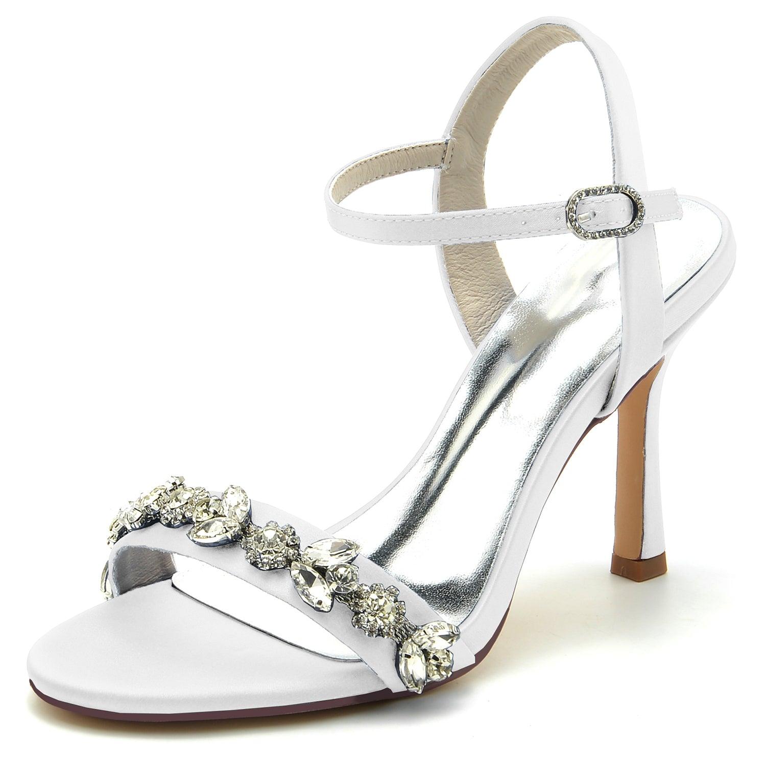 Stiletto Heel 9.5cm Silk-Like Shoes CK0339 - COCOMELODY
