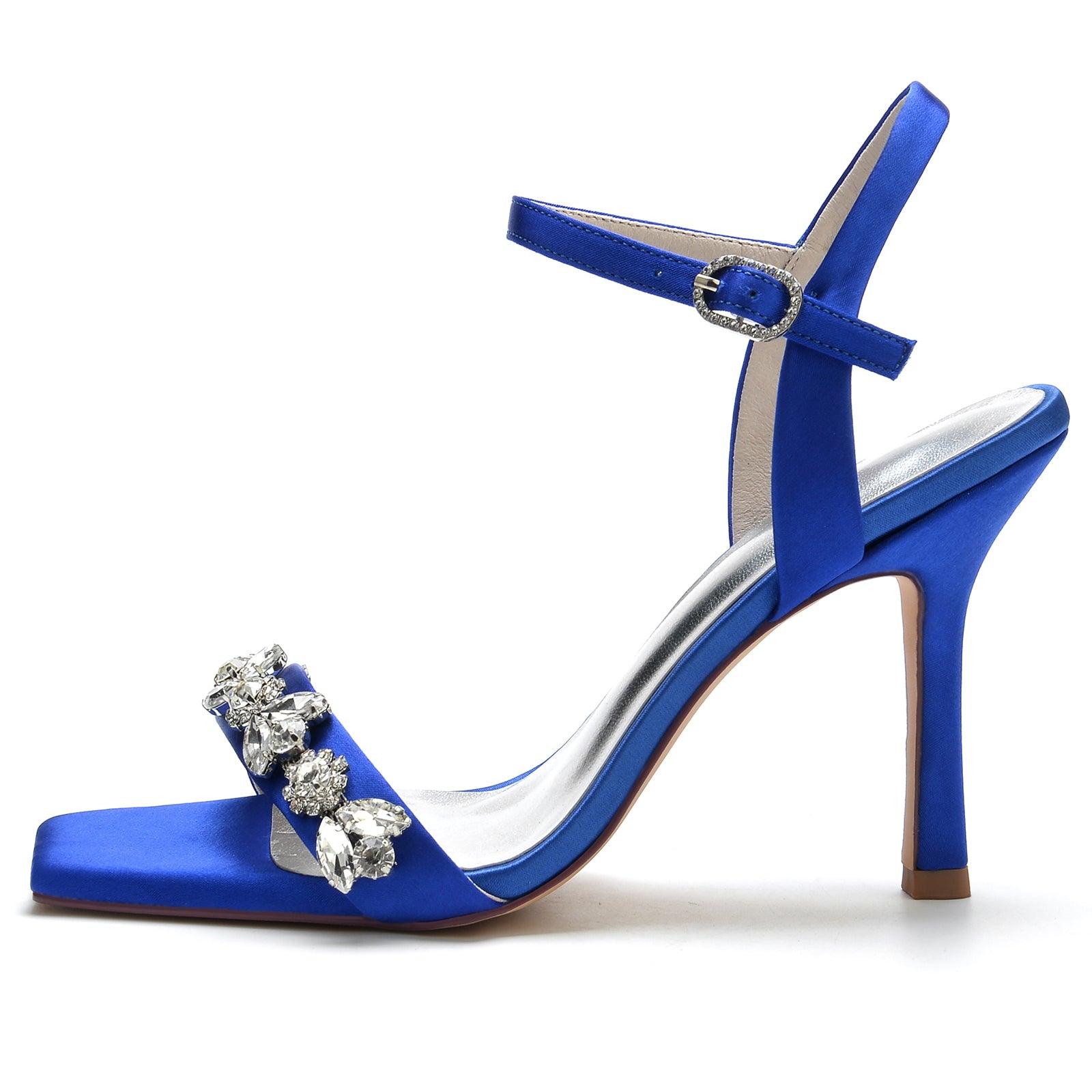 Stiletto Heel 9.5cm Silk-Like Shoes CK0344 - COCOMELODY