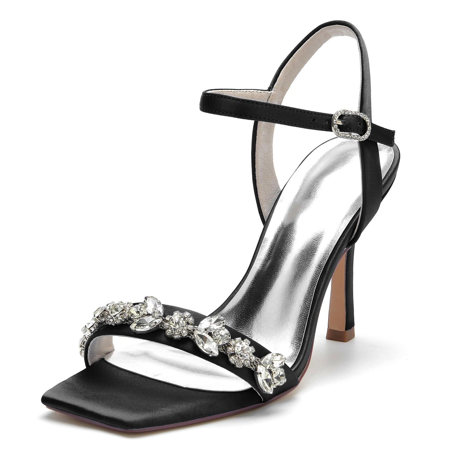 Stiletto Heel 9.5cm Silk-Like Shoes CK0344 - COCOMELODY