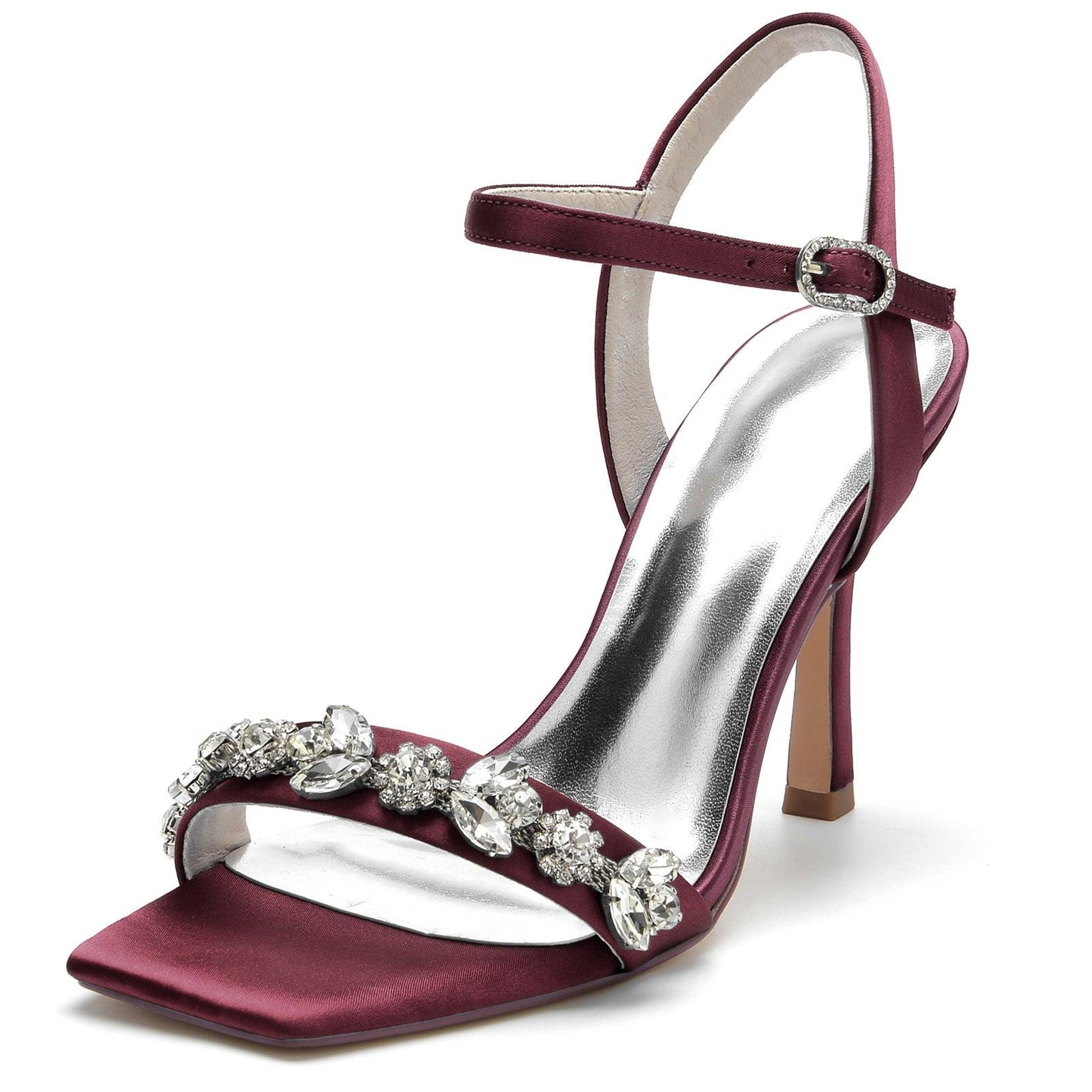 Stiletto Heel 9.5cm Silk-Like Shoes CK0344 - COCOMELODY