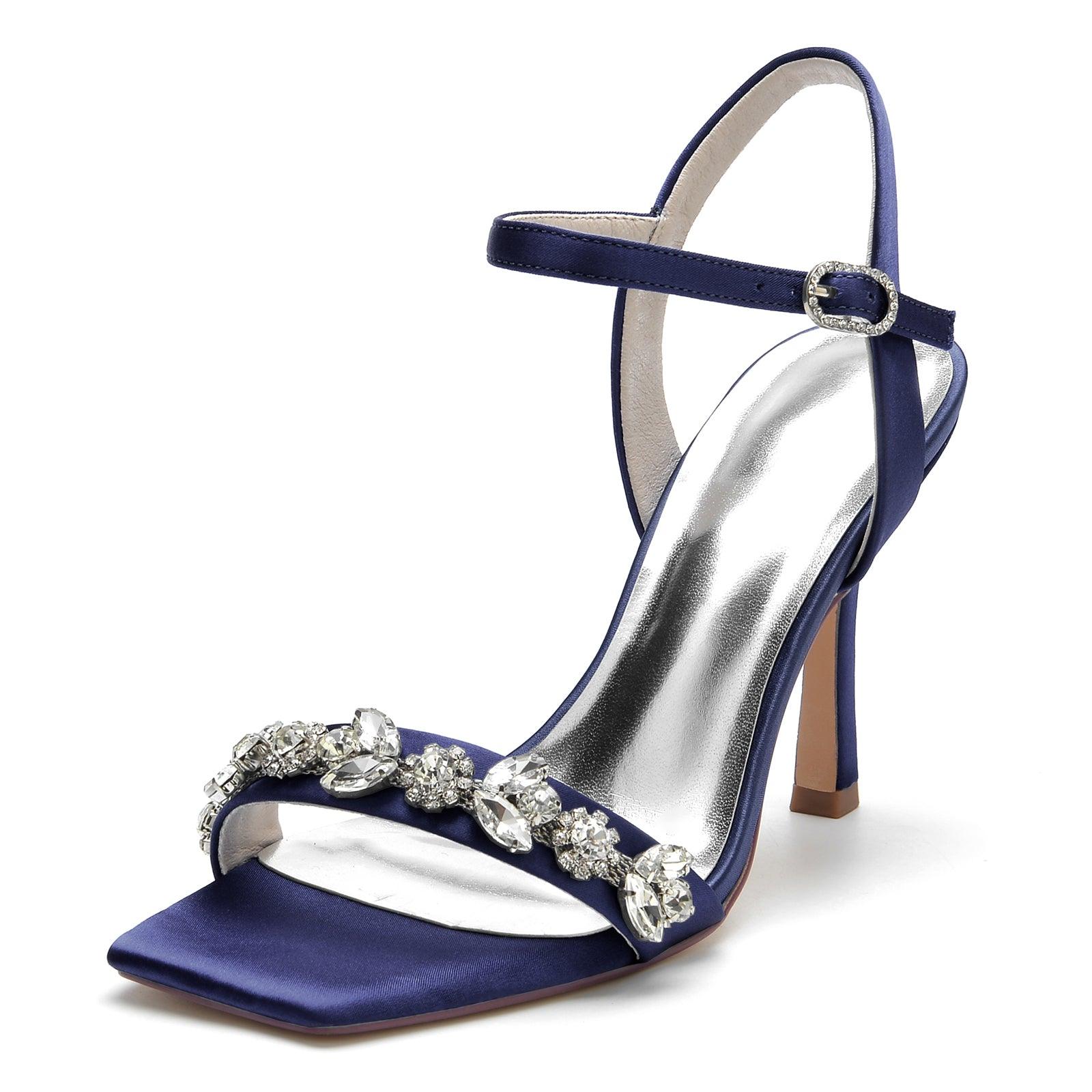 Stiletto Heel 9.5cm Silk-Like Shoes CK0344 - COCOMELODY