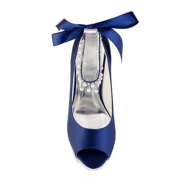 Stiletto Heel 10cm Silk-Like Shoes CK0349 - COCOMELODY