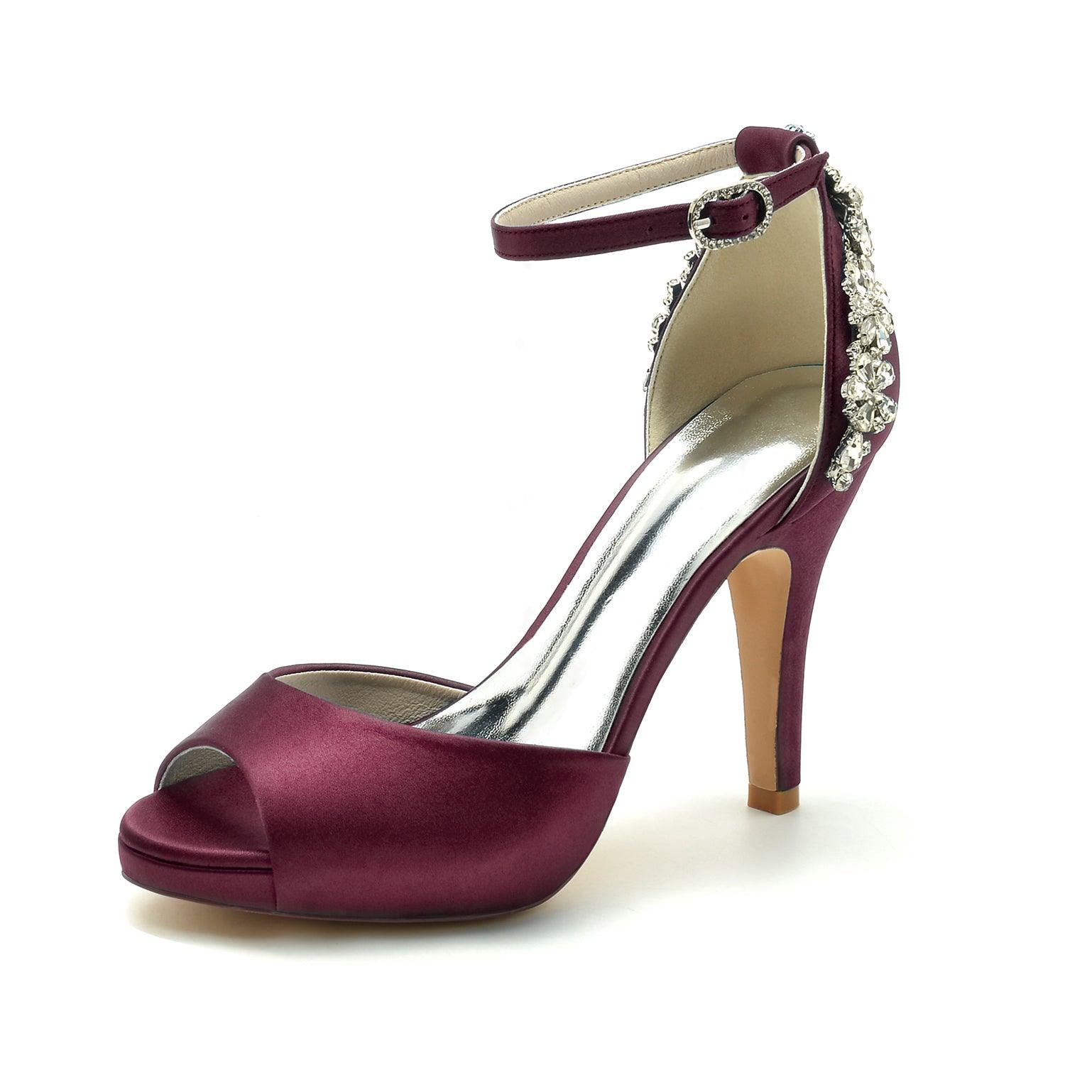 Stiletto Heel 10cm Silk-Like Shoes CK0350 - COCOMELODY
