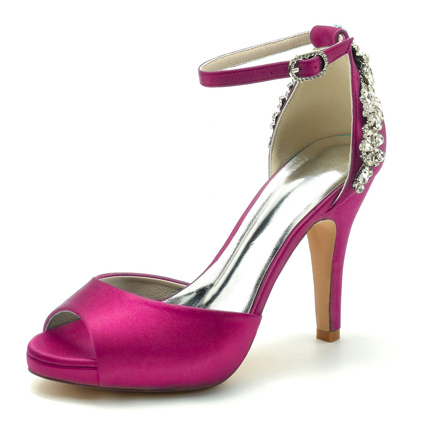 Stiletto Heel 10cm Silk-Like Shoes CK0350 - COCOMELODY