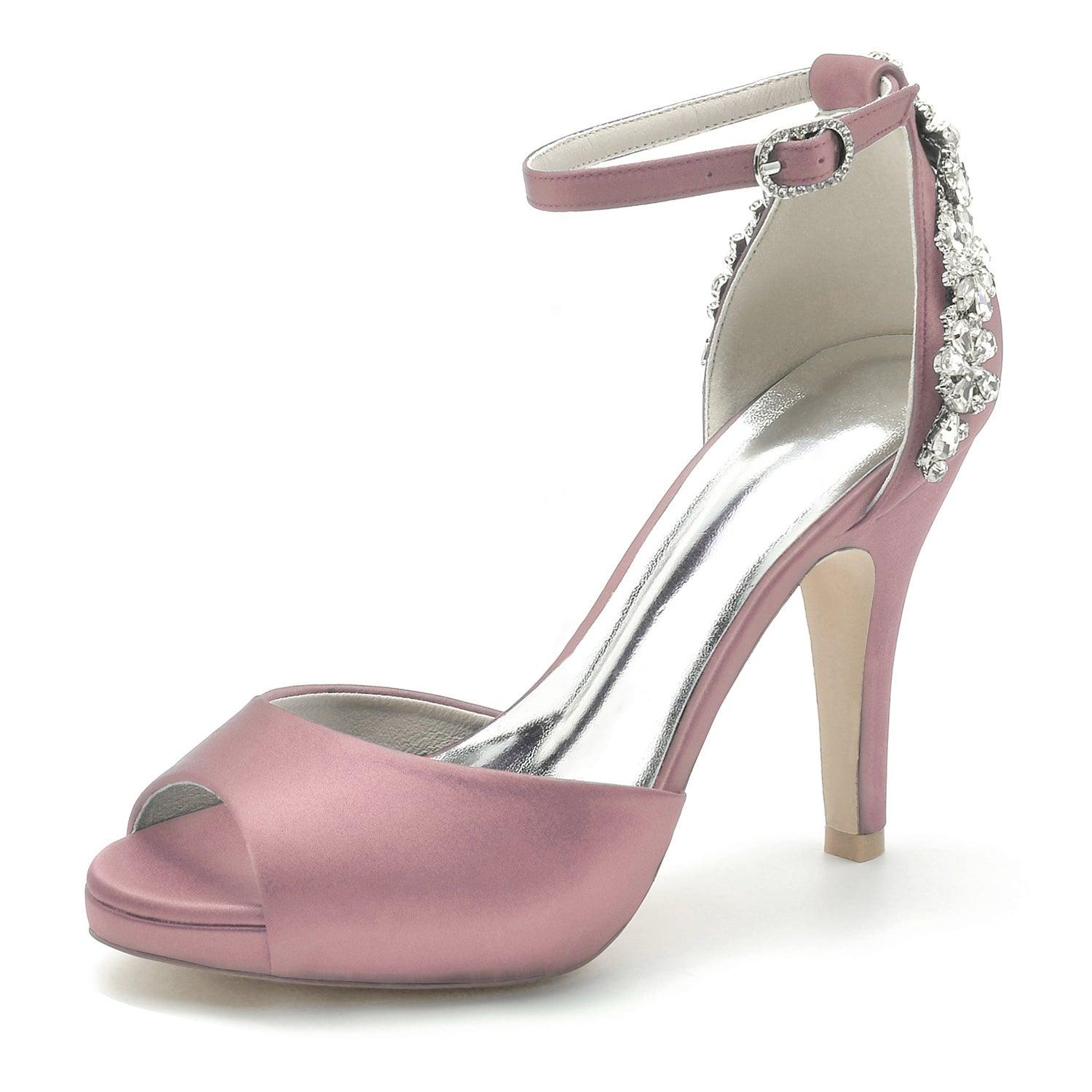 Stiletto Heel 10cm Silk-Like Shoes CK0350 - COCOMELODY