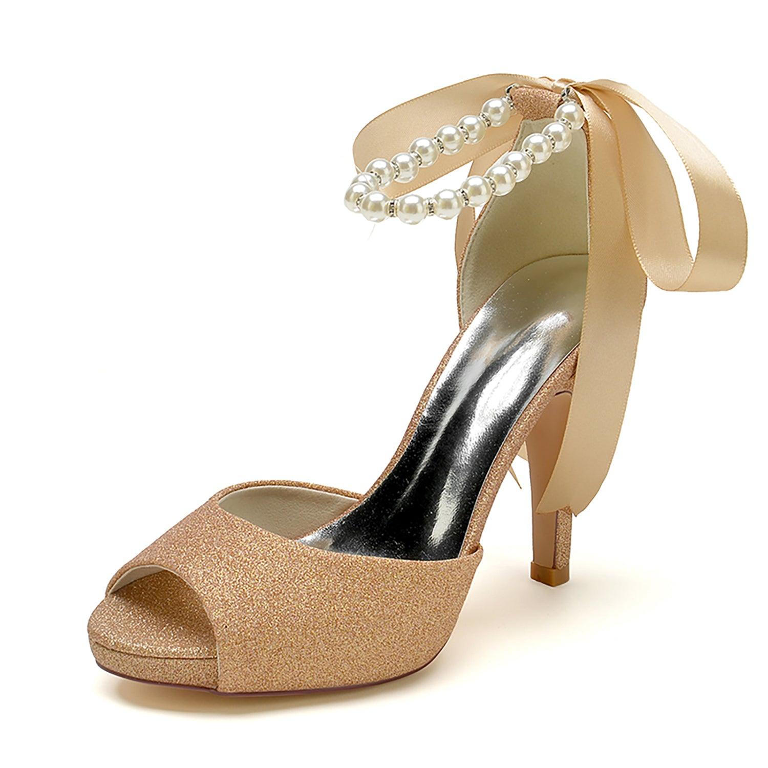 Stiletto Heel 10cm Glitter Shoes CK0352 - COCOMELODY