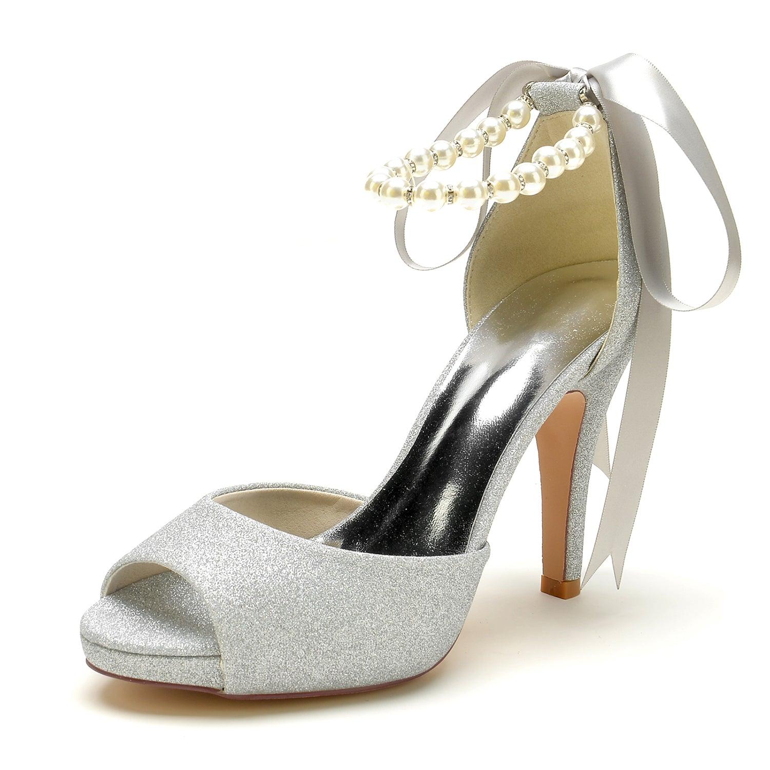 Stiletto Heel 10cm Glitter Shoes CK0352 - COCOMELODY