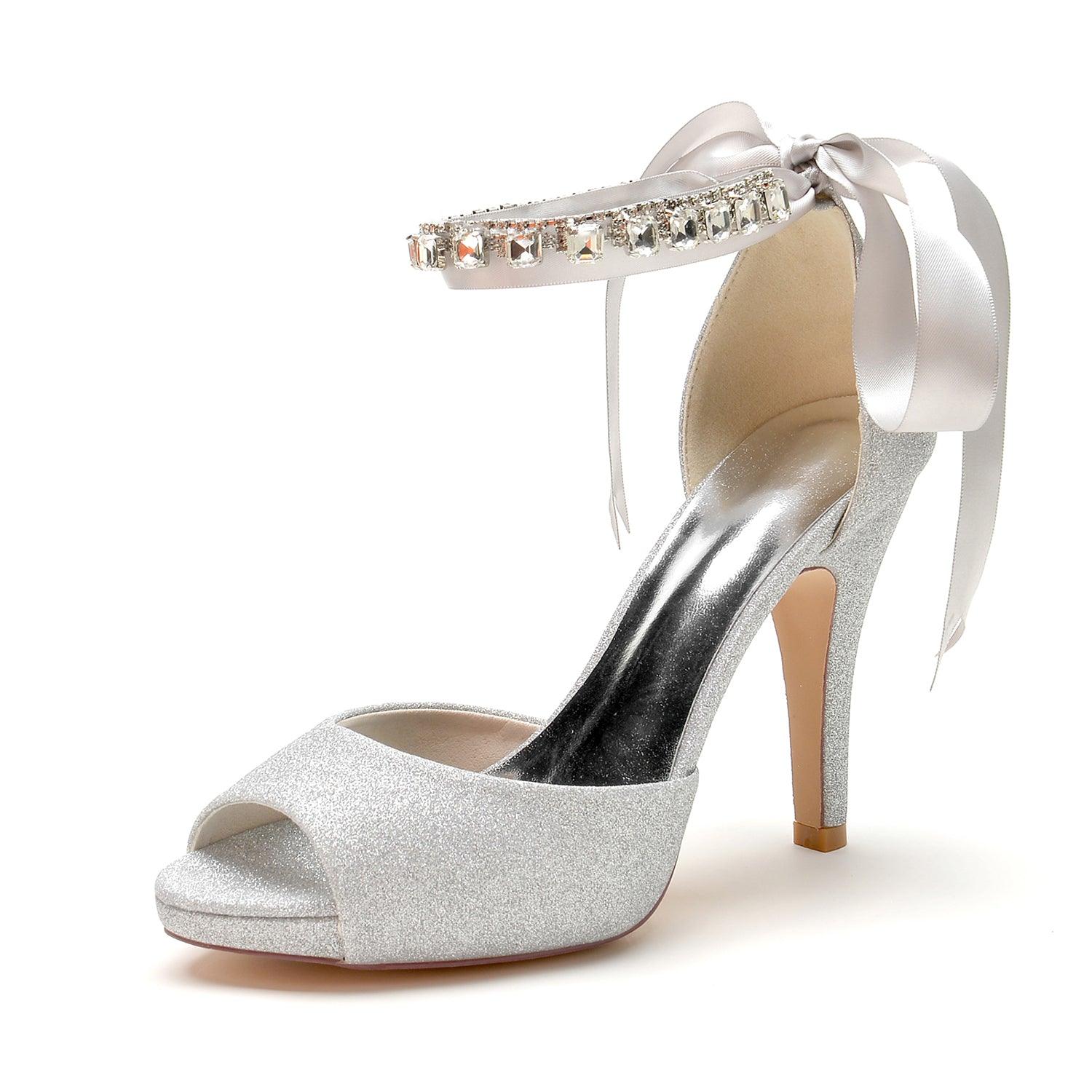 Stiletto Heel 10cm Glitter Shoes CK0354 - COCOMELODY