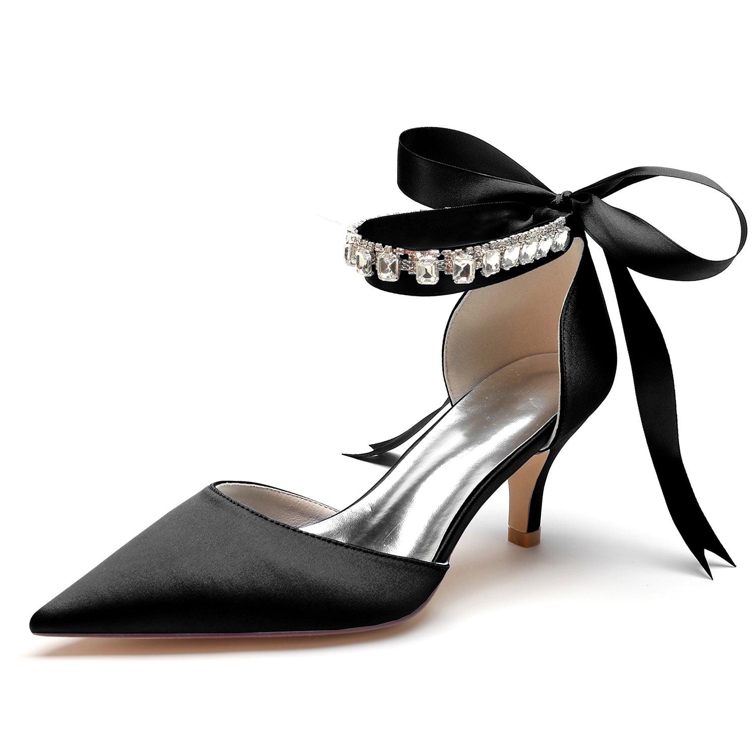 Stiletto Heel 6cm Silk-Like Shoes CK0357 - COCOMELODY