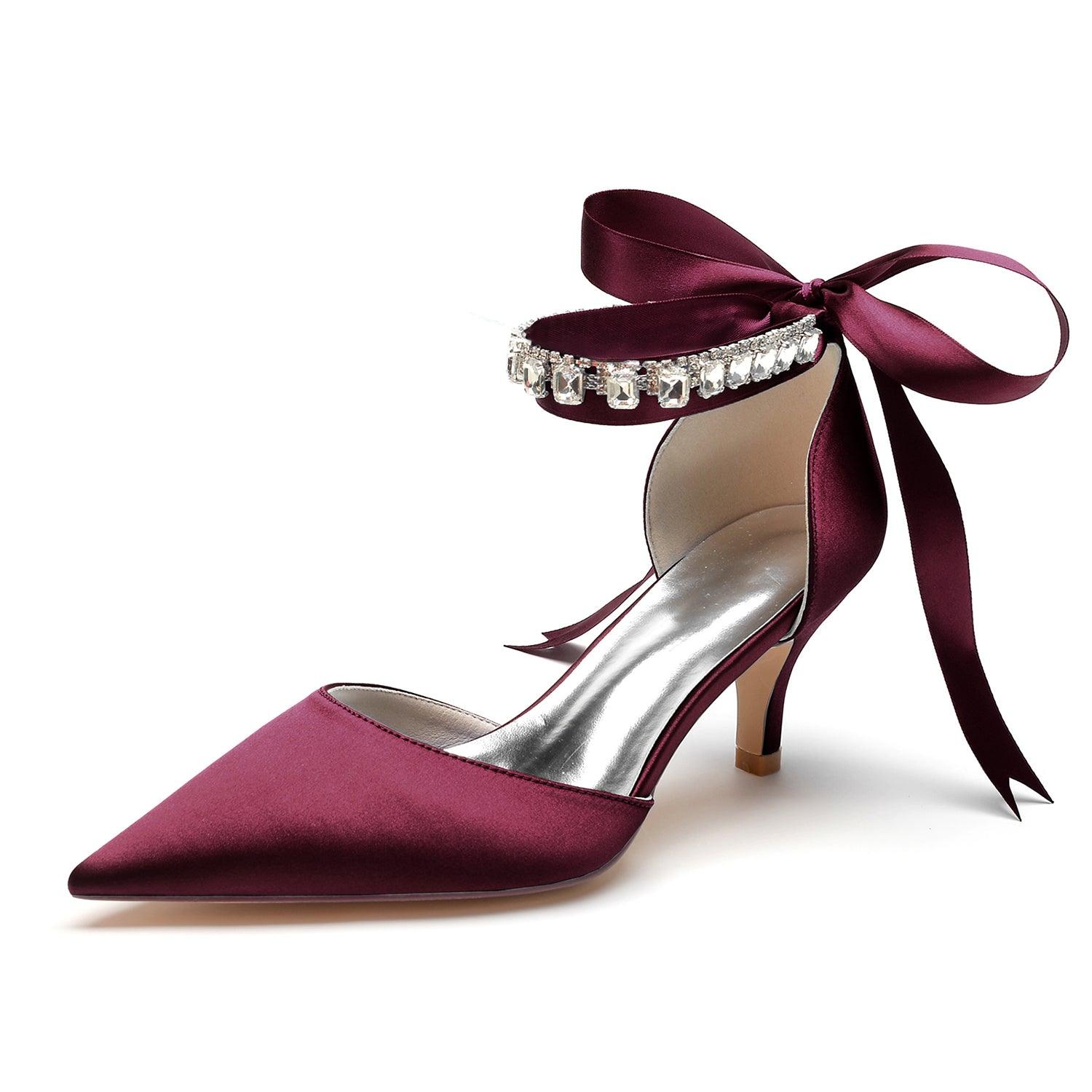 Stiletto Heel 6cm Silk-Like Shoes CK0357 - COCOMELODY